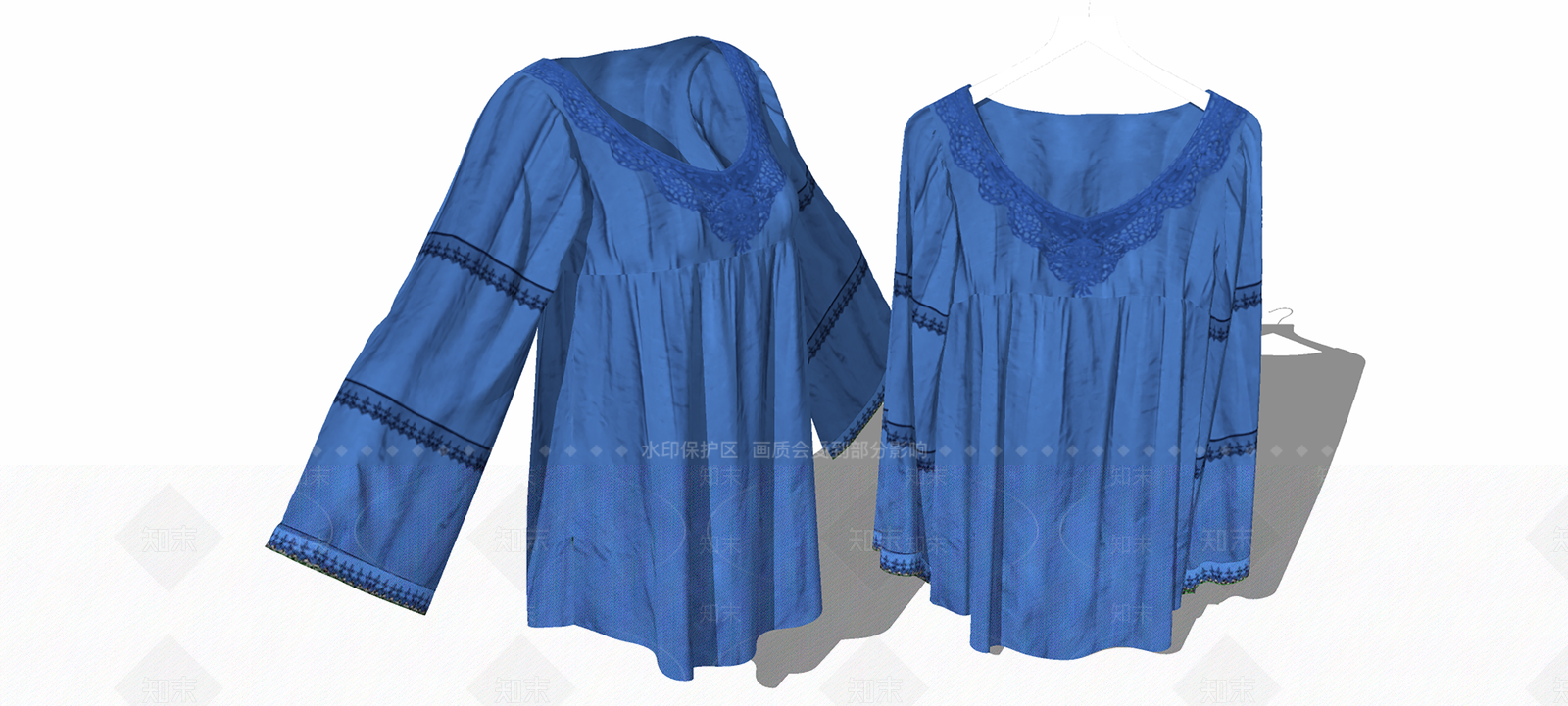 波西米亚衣服SU模型下载【ID:1234042264】