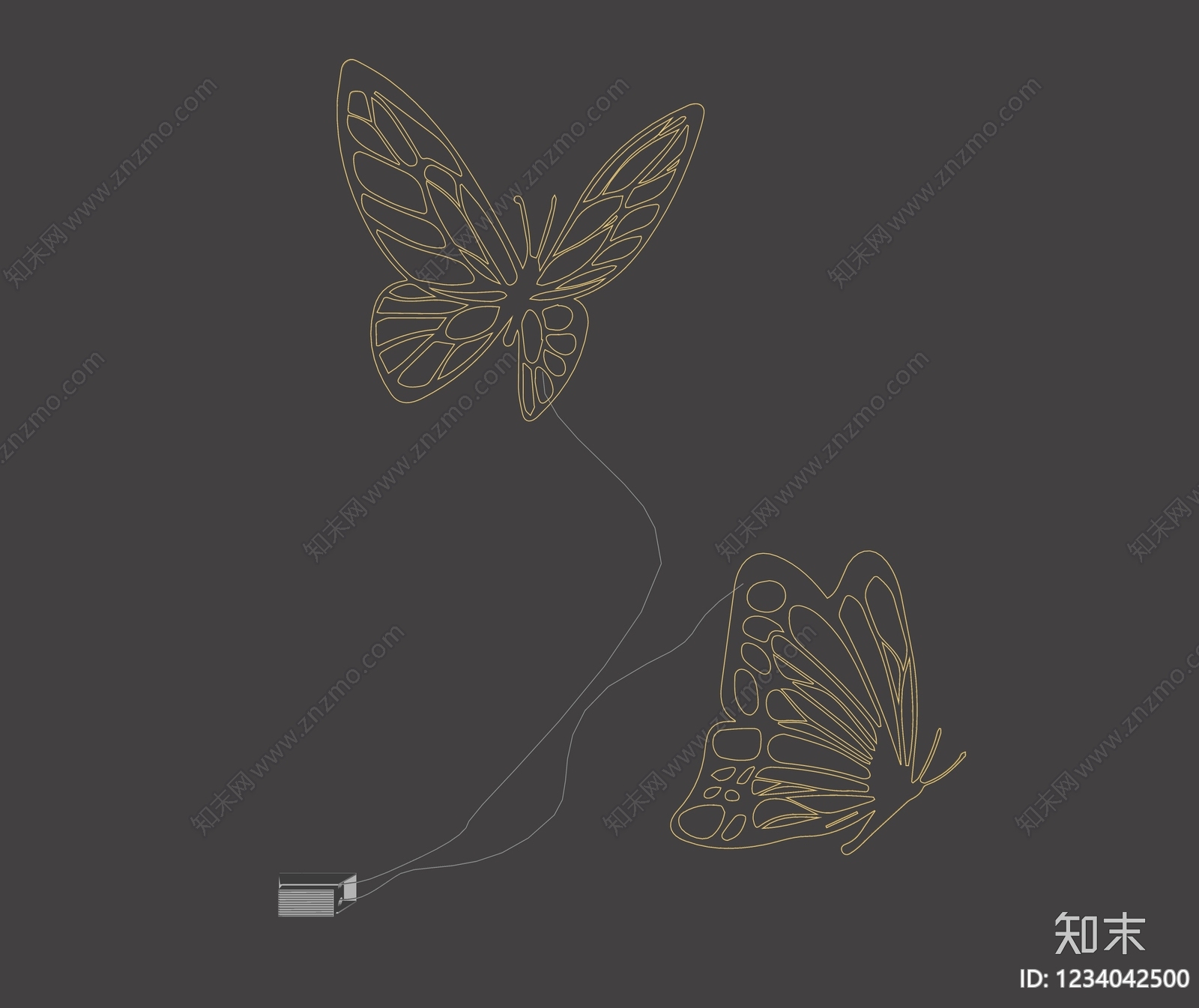 极简霓虹灯3D模型下载【ID:1234042500】