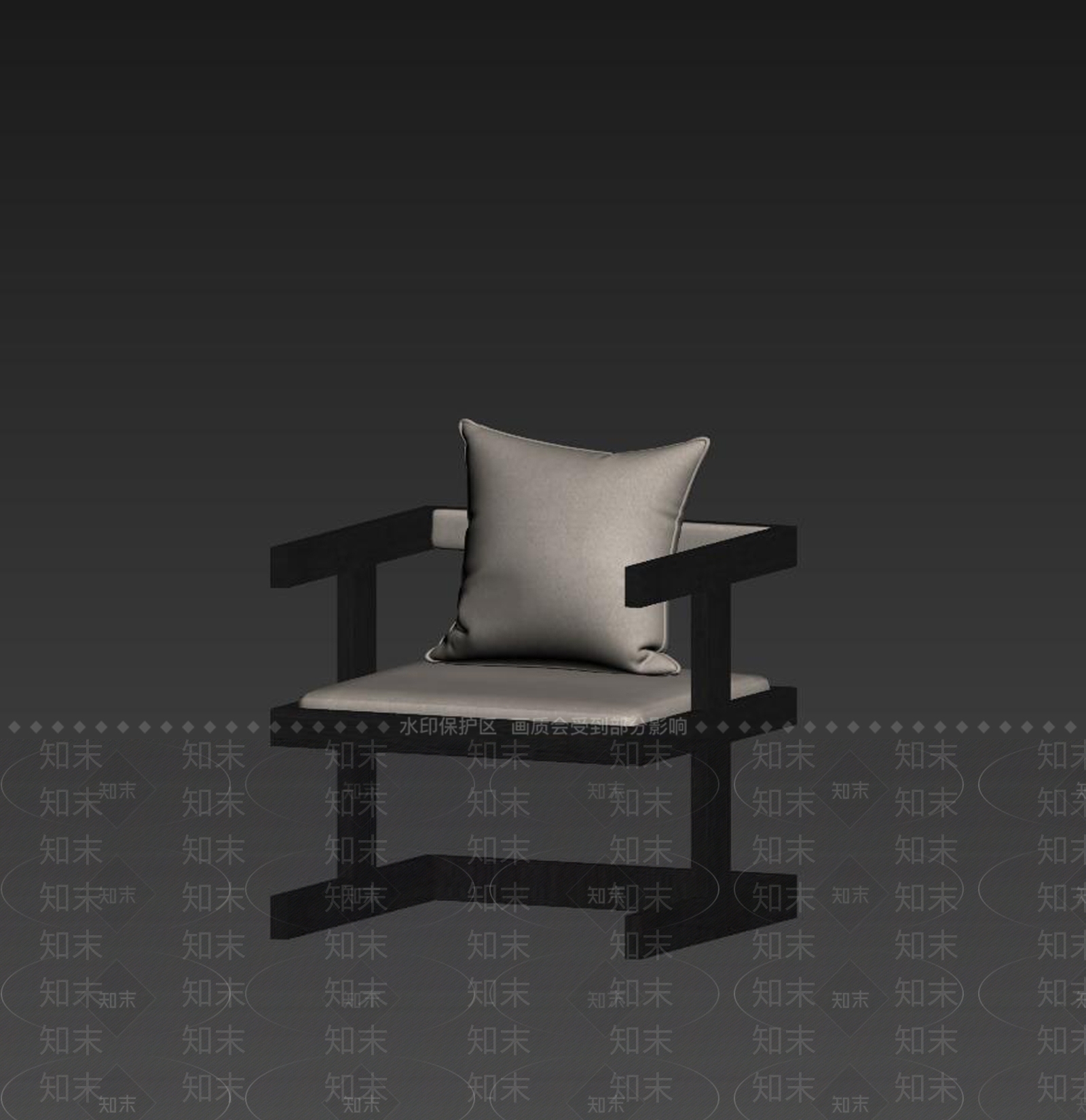 包豪斯单人沙发3D模型下载【ID:1234043795】