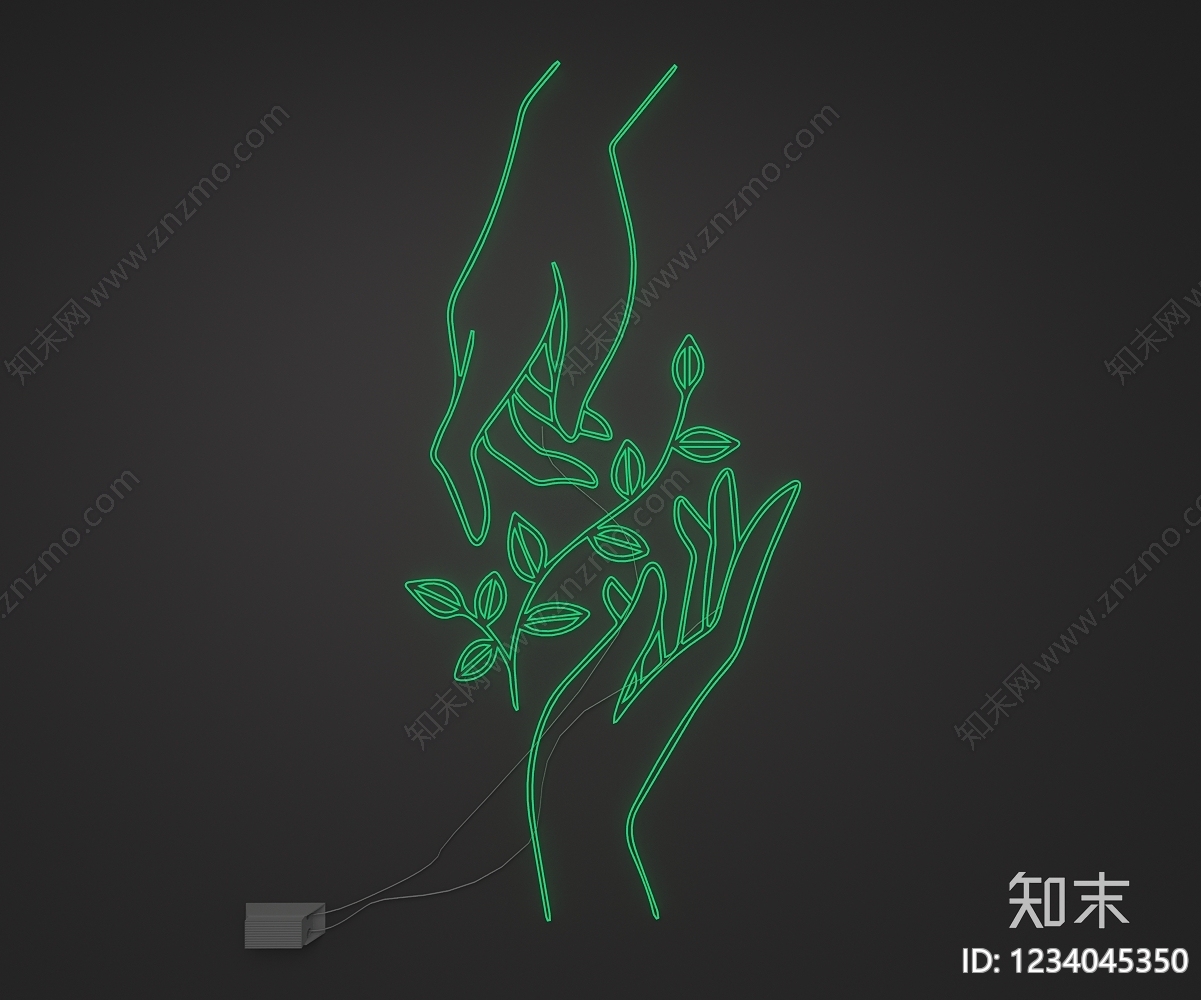 极简艺术装置SU模型下载【ID:1234045350】