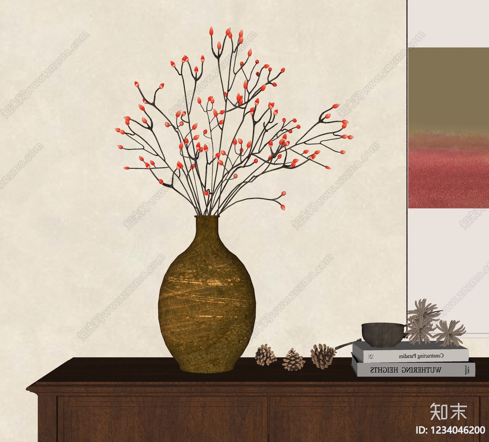 中古风花瓶SU模型下载【ID:1234046200】