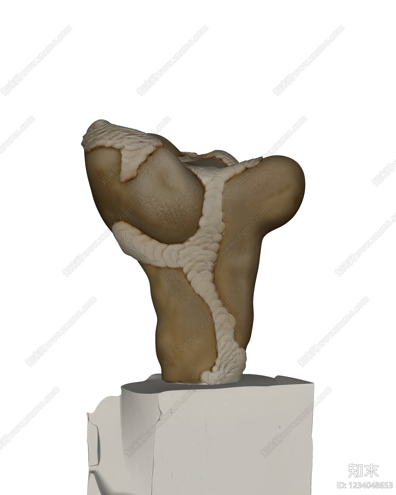 现代雕塑摆件SU模型下载【ID:1234048653】