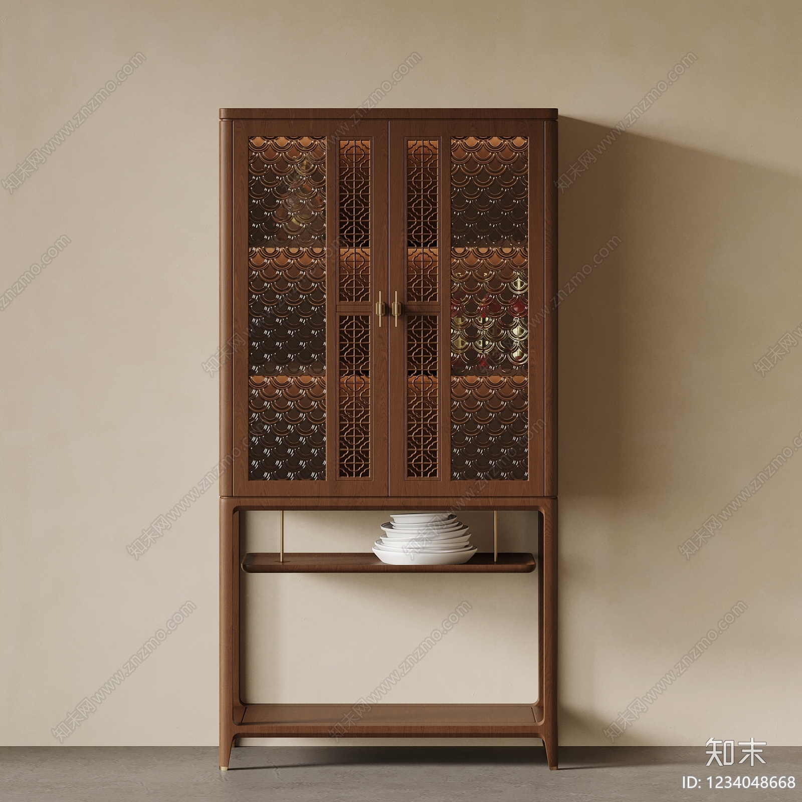 酒柜SU模型下载【ID:1234048668】
