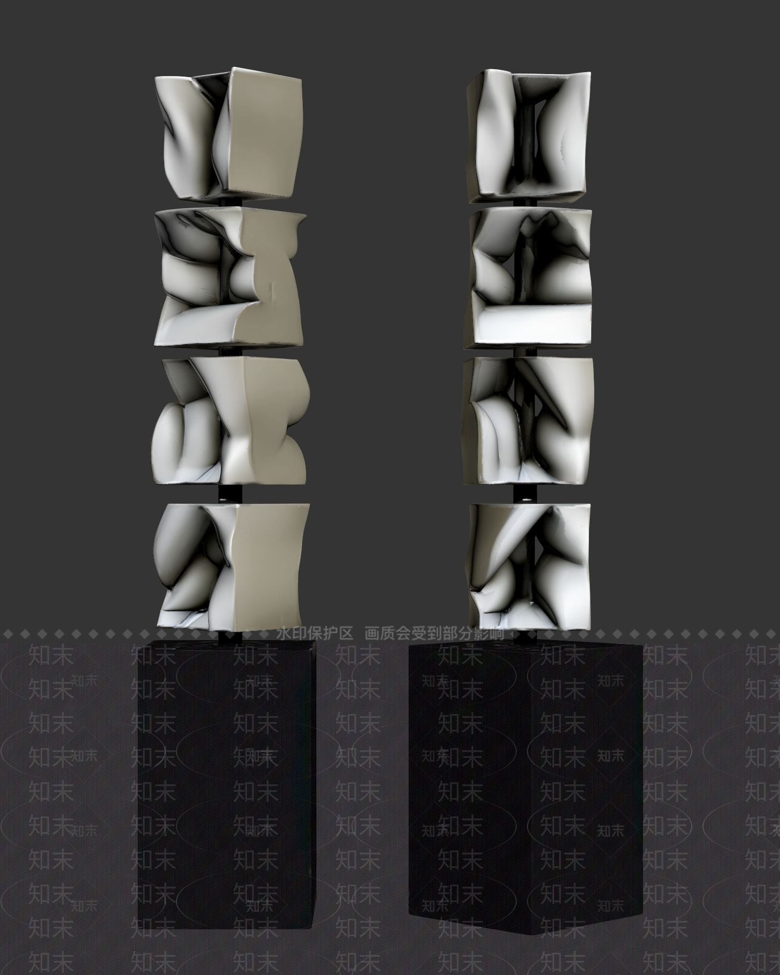 现代落地摆件3D模型下载【ID:1234051054】