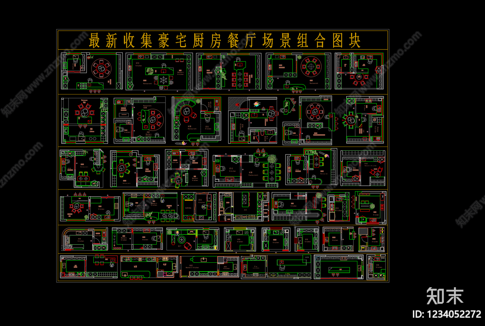 厨房cad施工图下载【ID:1234052272】