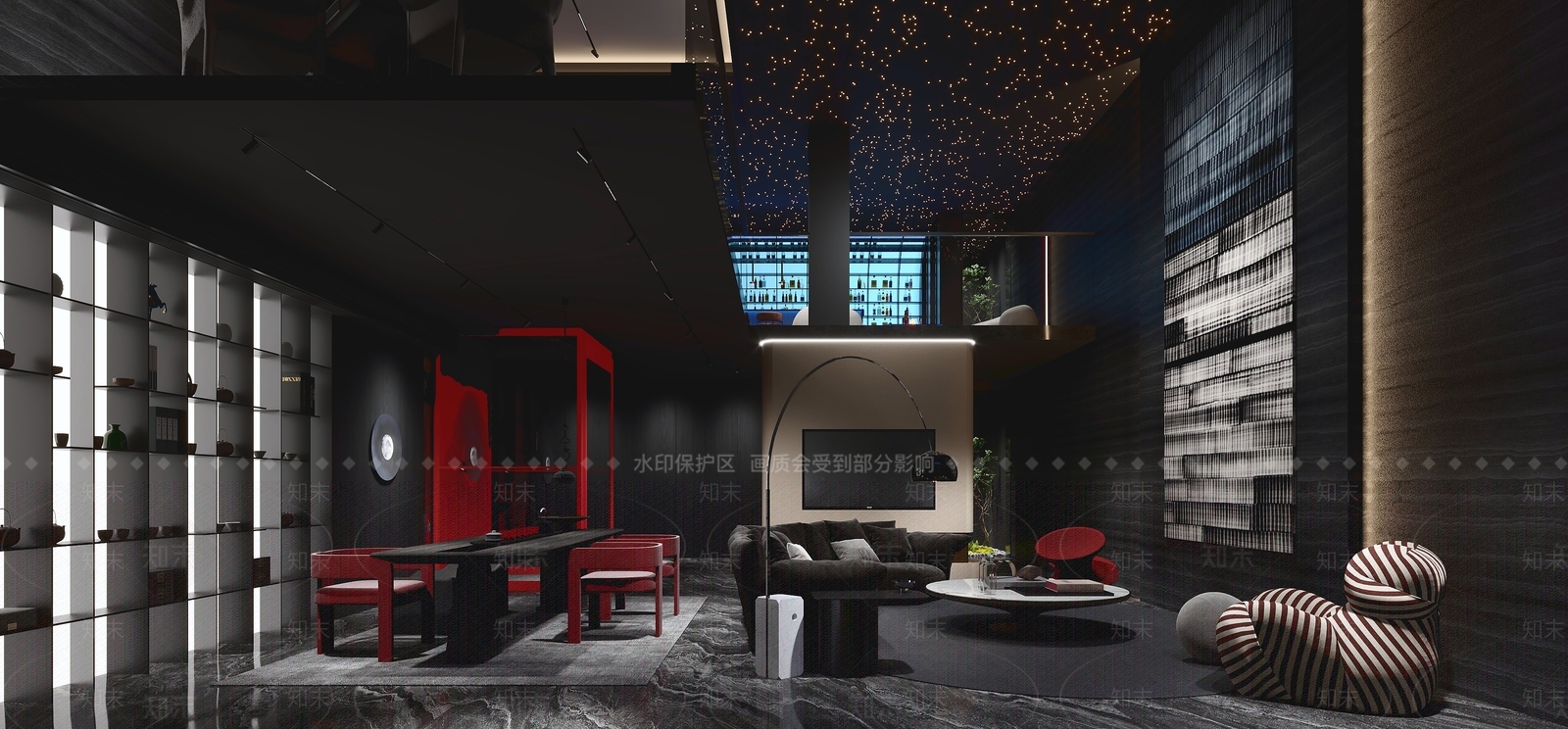 现代地下室3D模型下载【ID:1234054653】