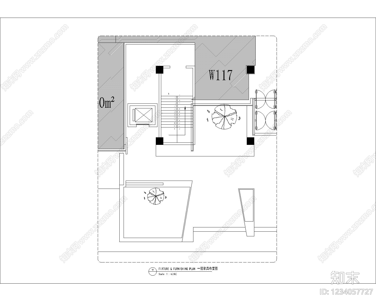 足浴店cad施工图下载【ID:1234057727】