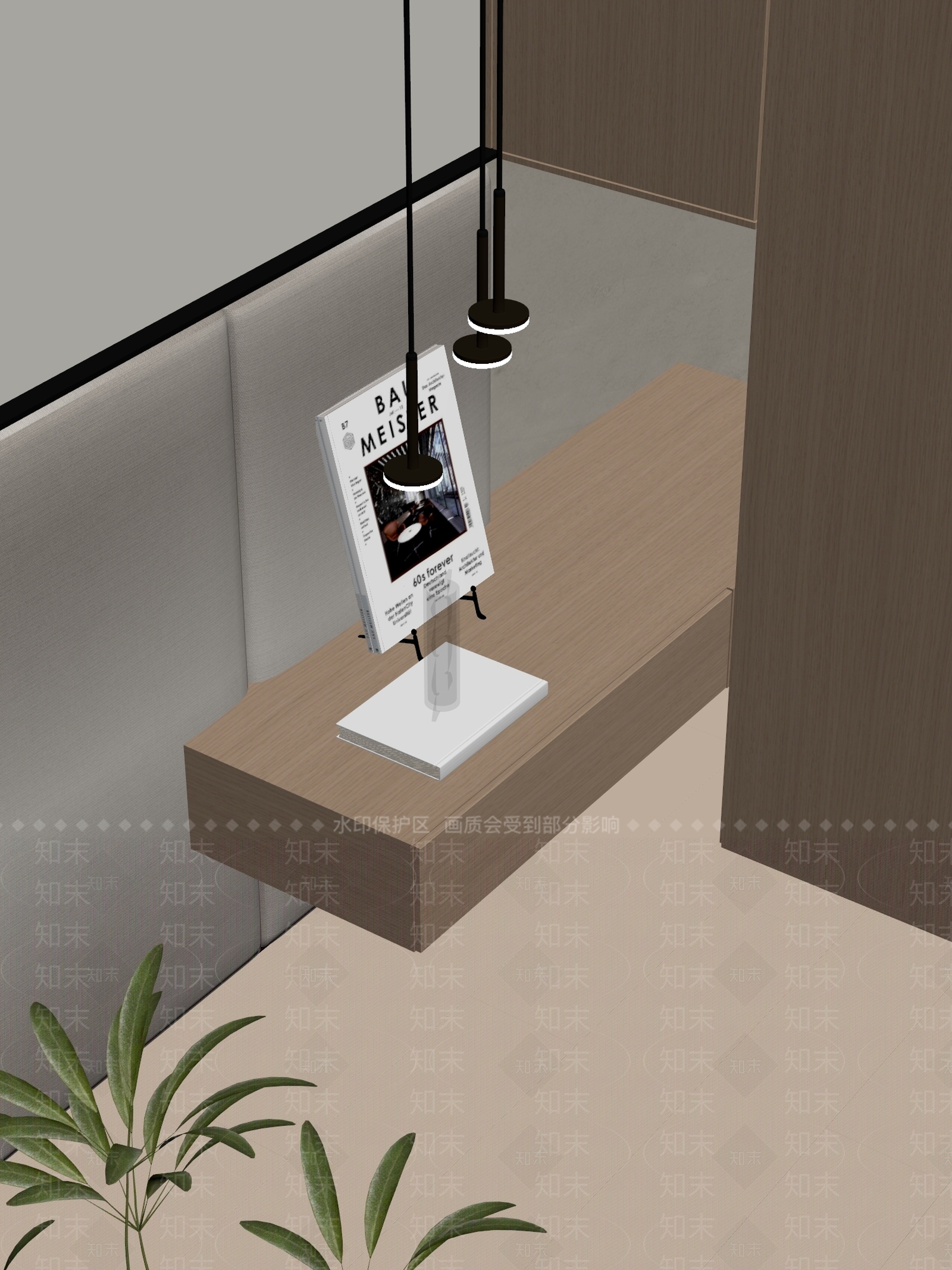 意式极简床头柜3D模型下载【ID:1234058021】