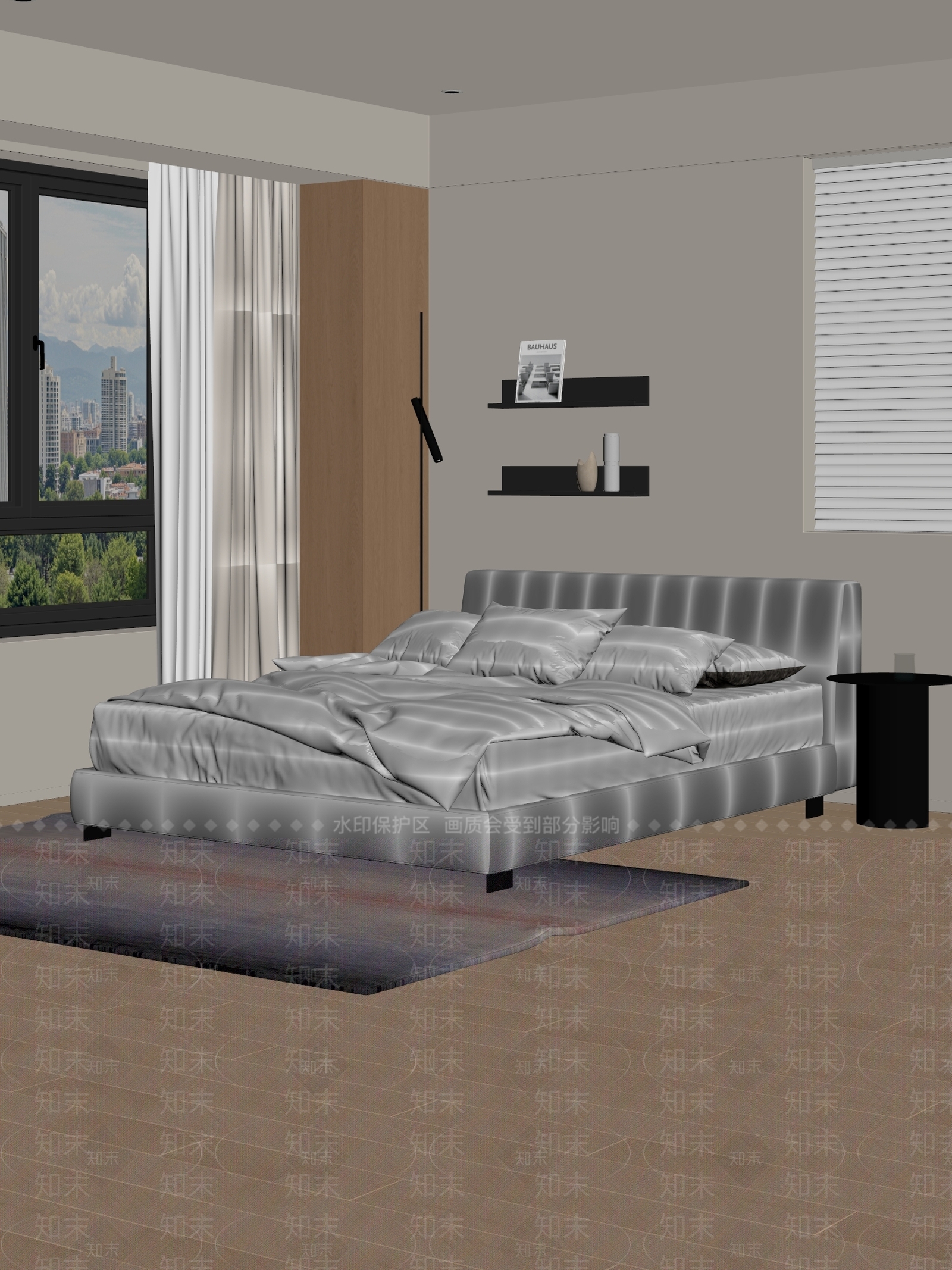 现代简约家居卧室3D模型下载【ID:1234061150】