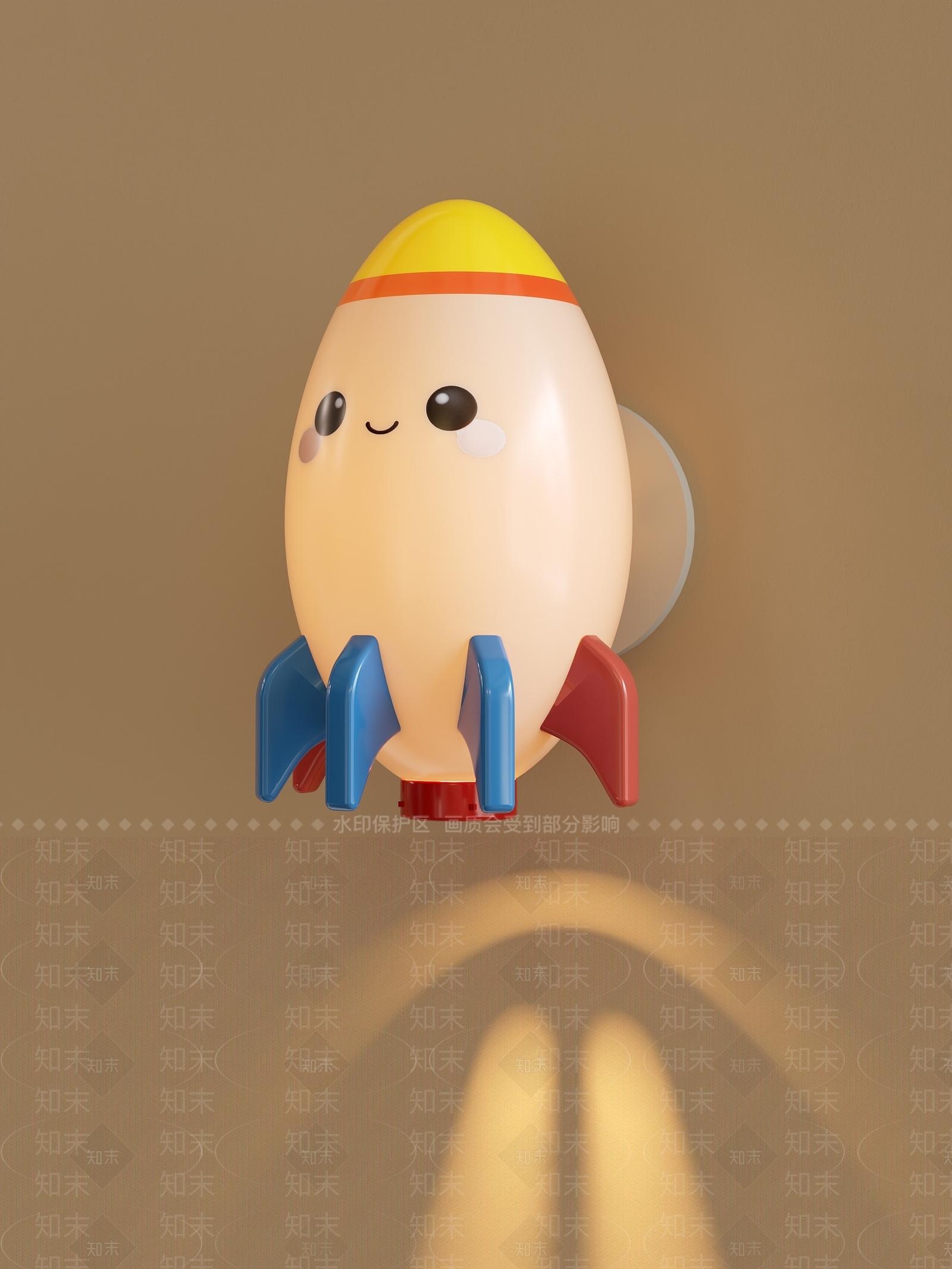 奶油风儿童壁灯3D模型下载【ID:1234061691】