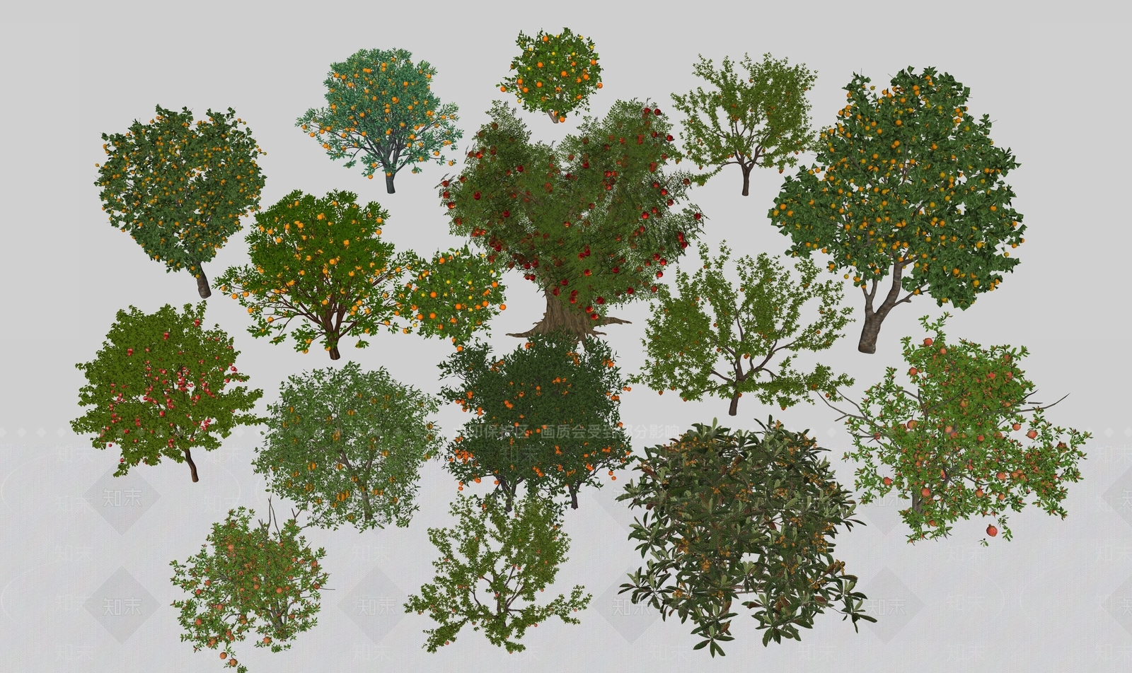 乔木SU模型下载【ID:1234064960】