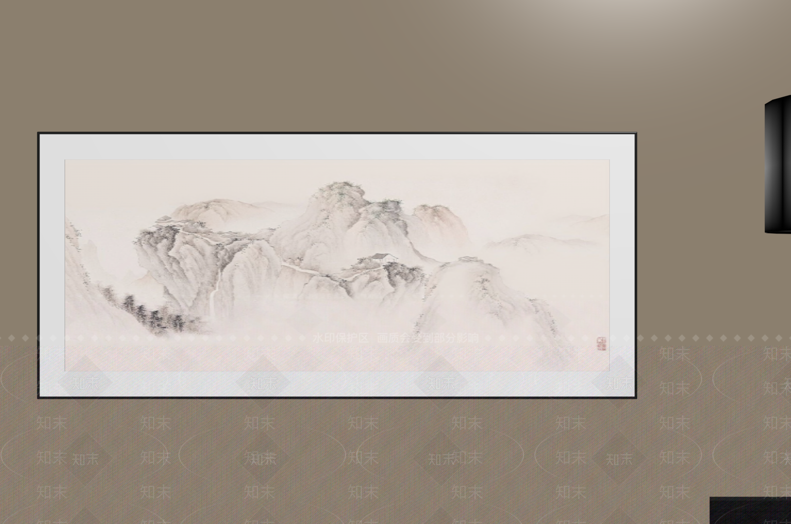 新中式山水画3D模型下载【ID:1234064258】