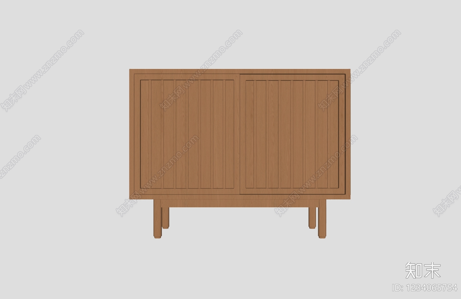 原木风餐边柜SU模型下载【ID:1234065754】