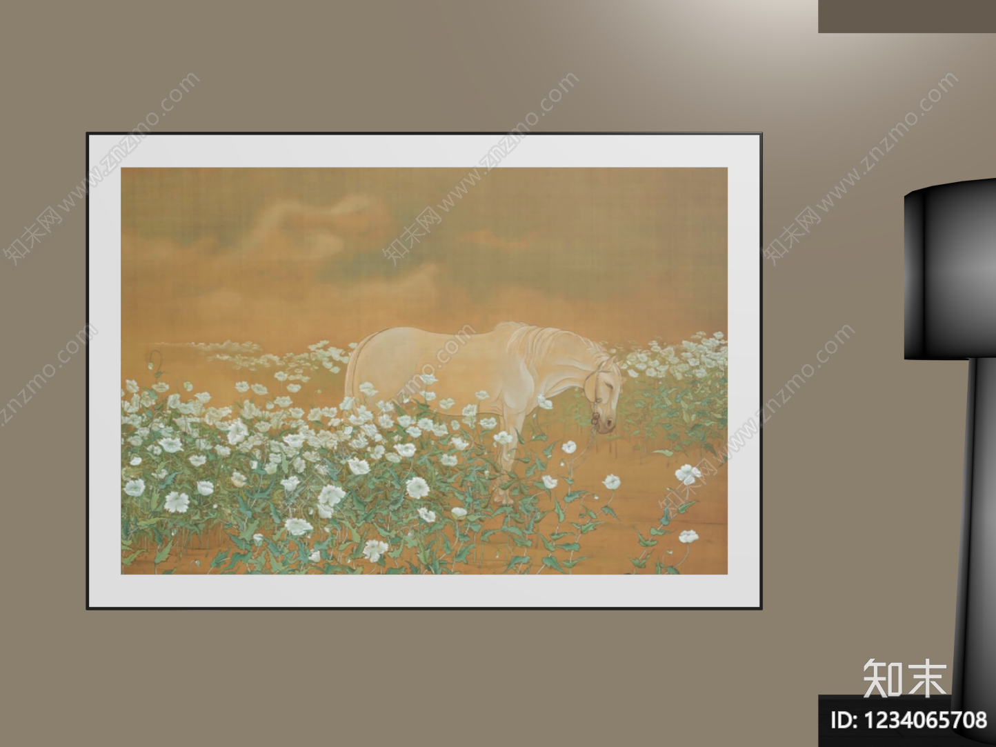 新中式儿童挂画SU模型下载【ID:1234065708】