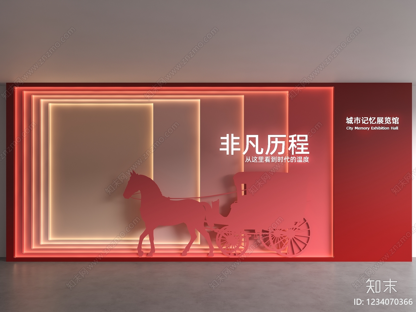 城市展厅SU模型下载【ID:1234070366】