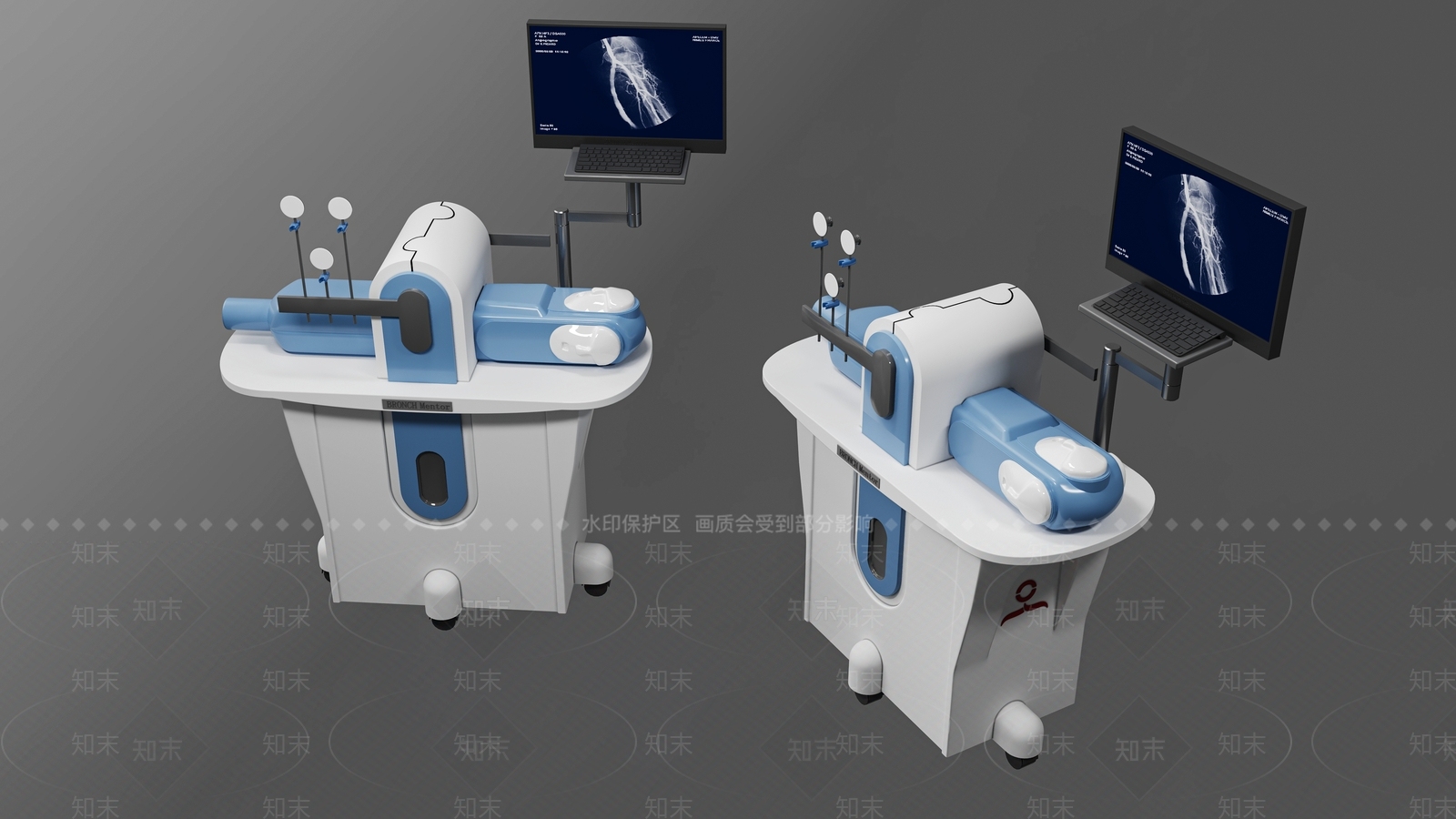 现代医疗器材3D模型渲染效果图