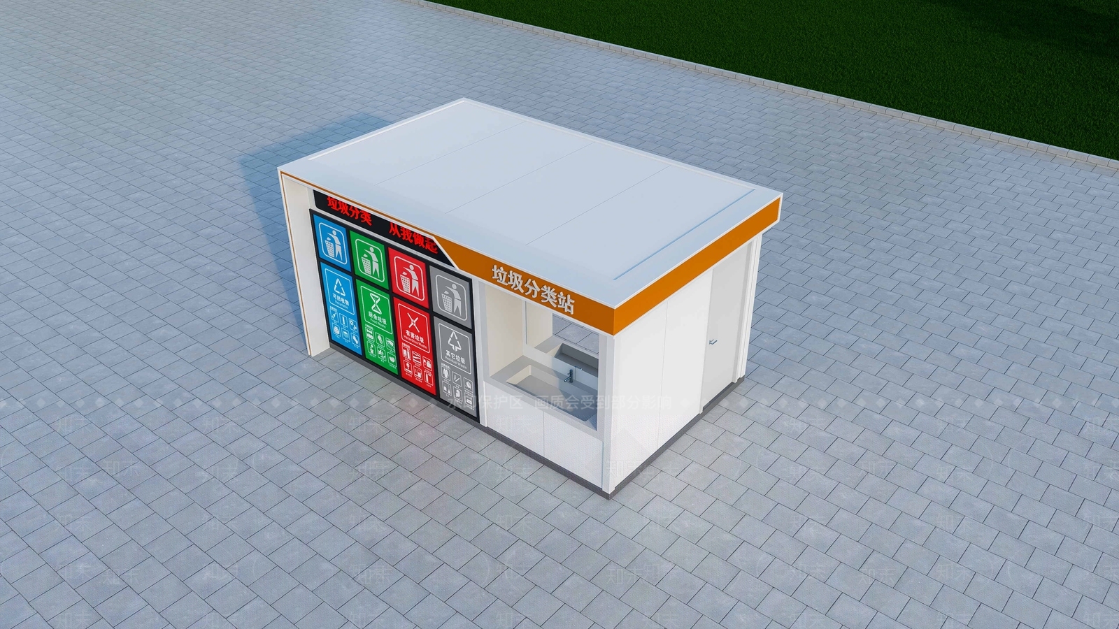 现代简约小公建SU模型下载【ID:1234074876】