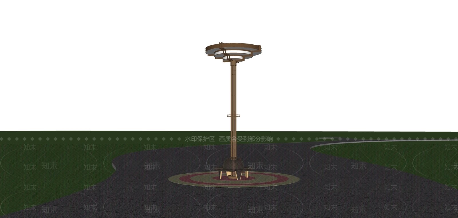 现代景观灯SU模型下载【ID:1234075500】