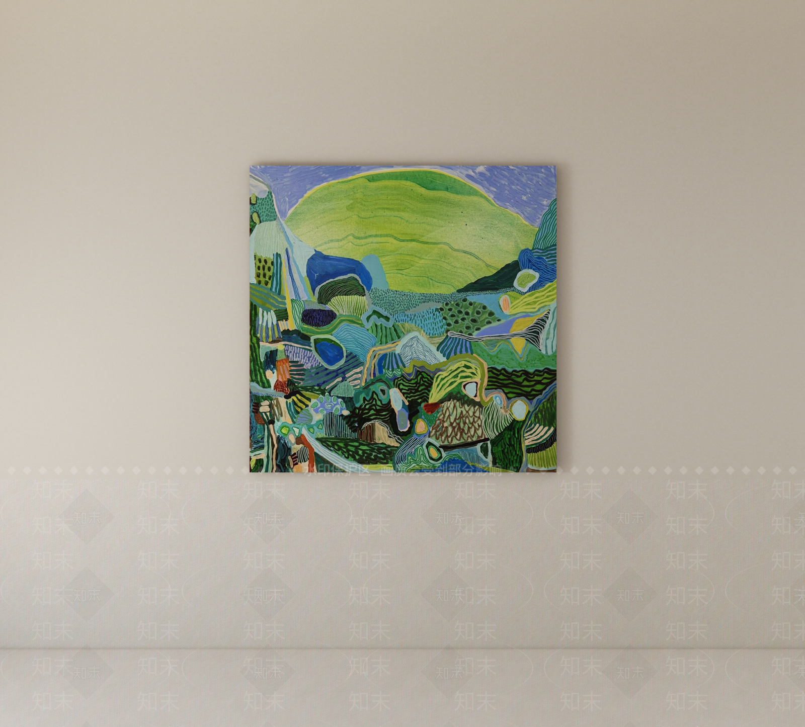 极简油画SU模型下载【ID:1234076079】