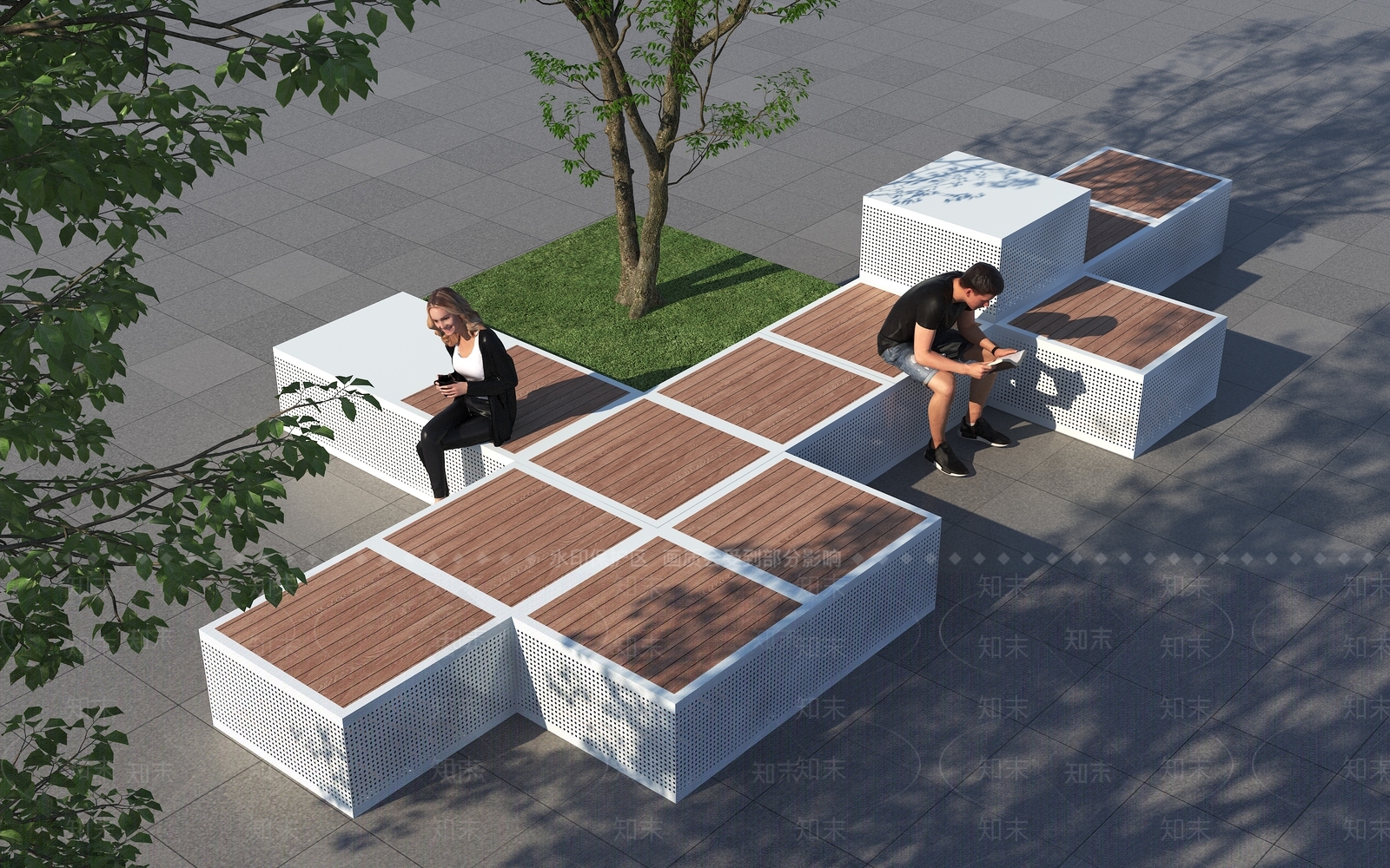 现代主义模块沙发3D模型下载【ID:1234076856】