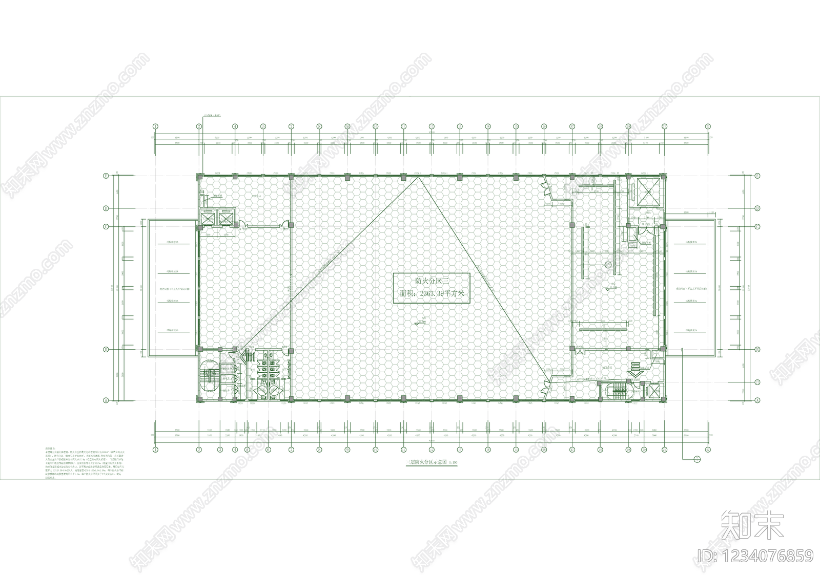 办公楼建筑cad施工图下载【ID:1234076859】