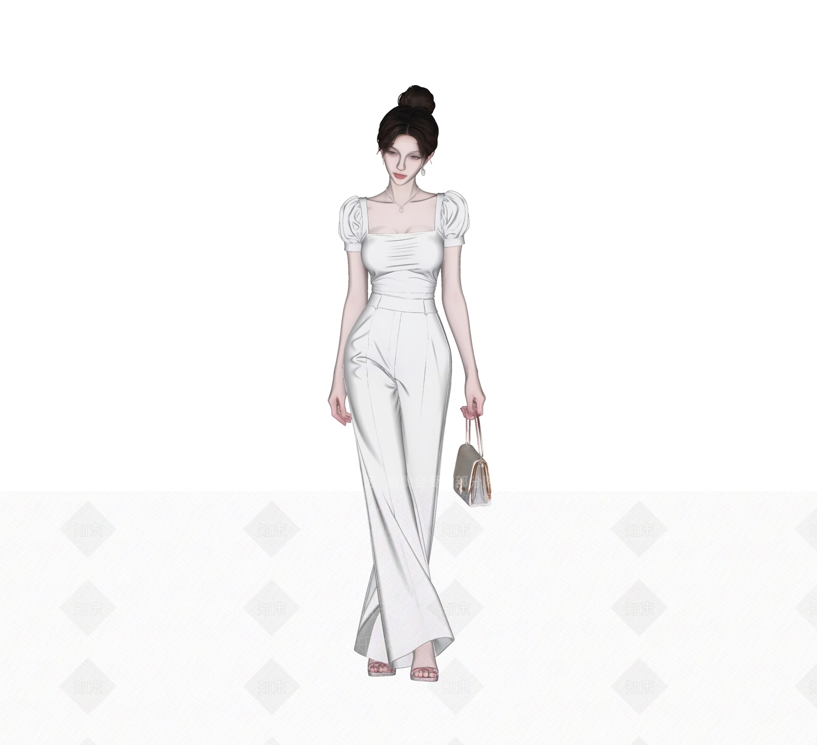 女人SU模型下载【ID:1234082456】