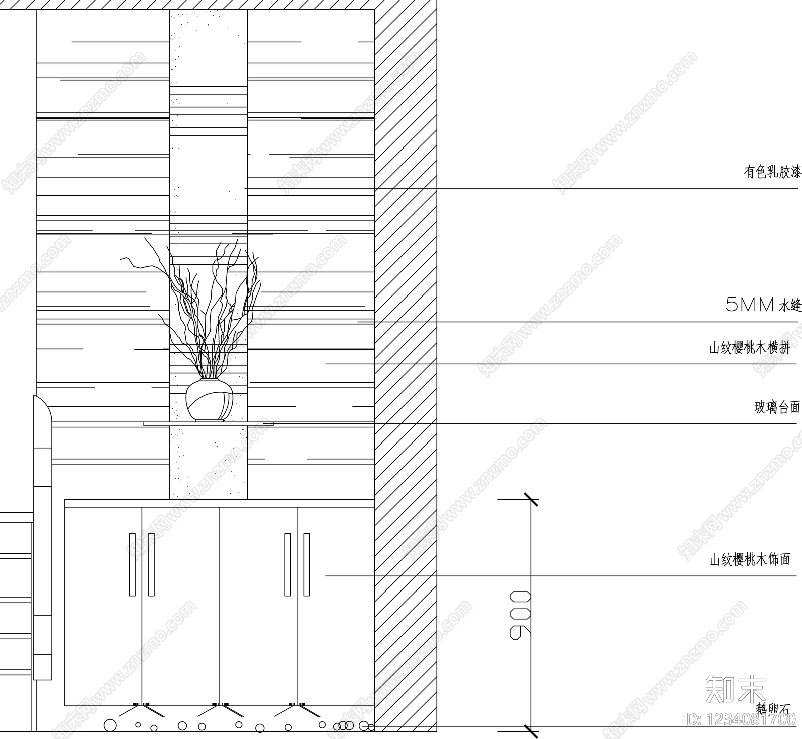 柜子cad施工图下载【ID:1234081700】