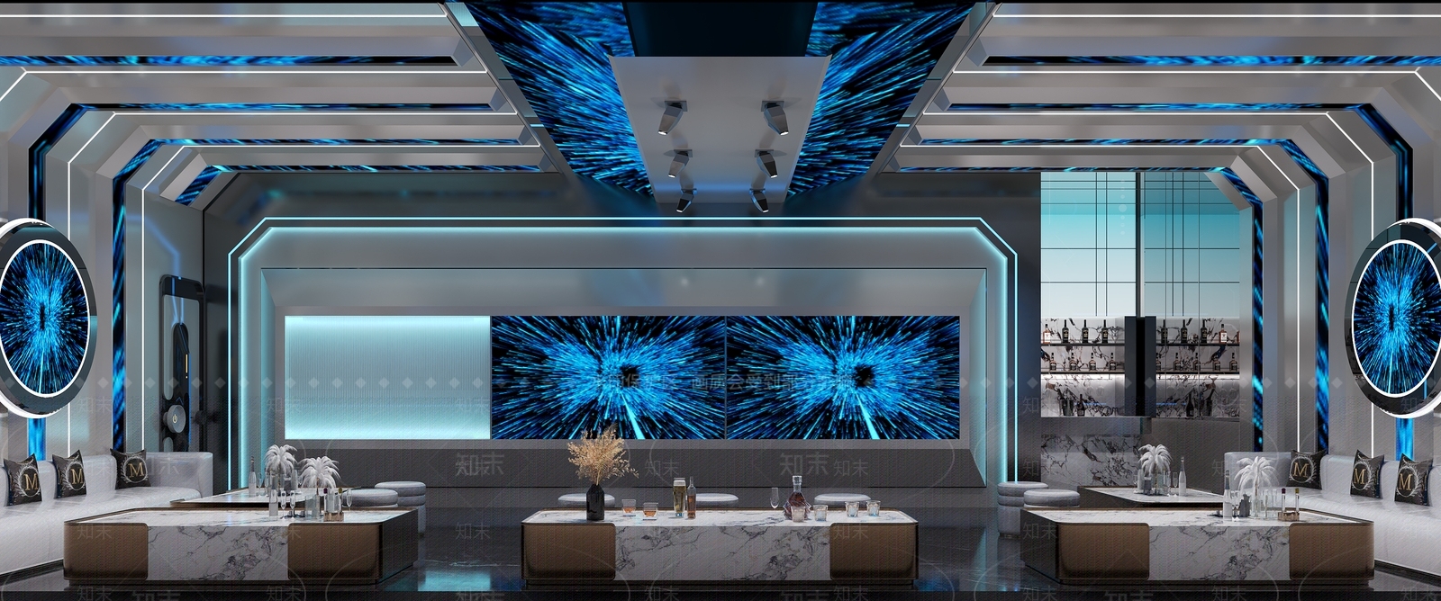 赛博朋克风KTV3D模型下载【ID:1234083480】