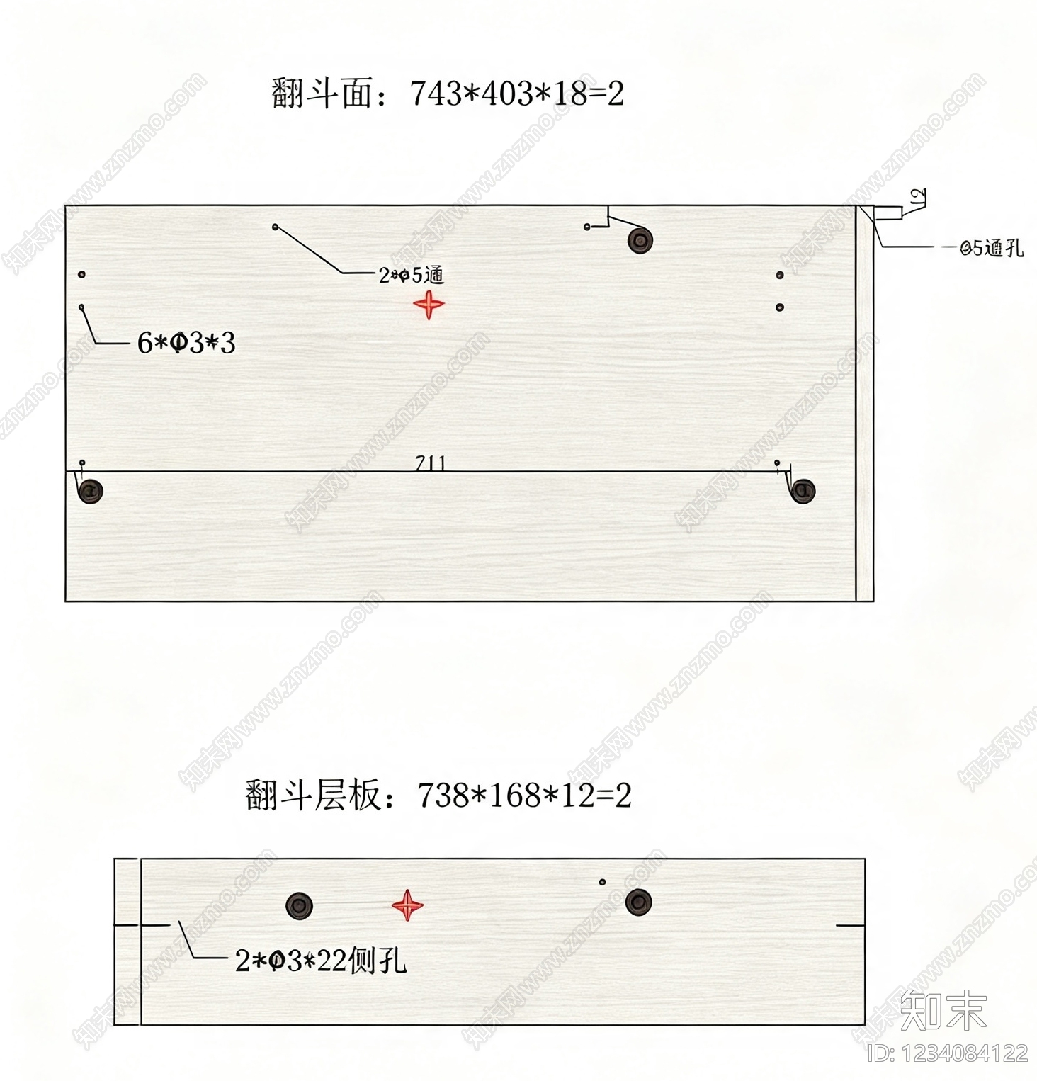 柜子cad施工图下载【ID:1234084122】