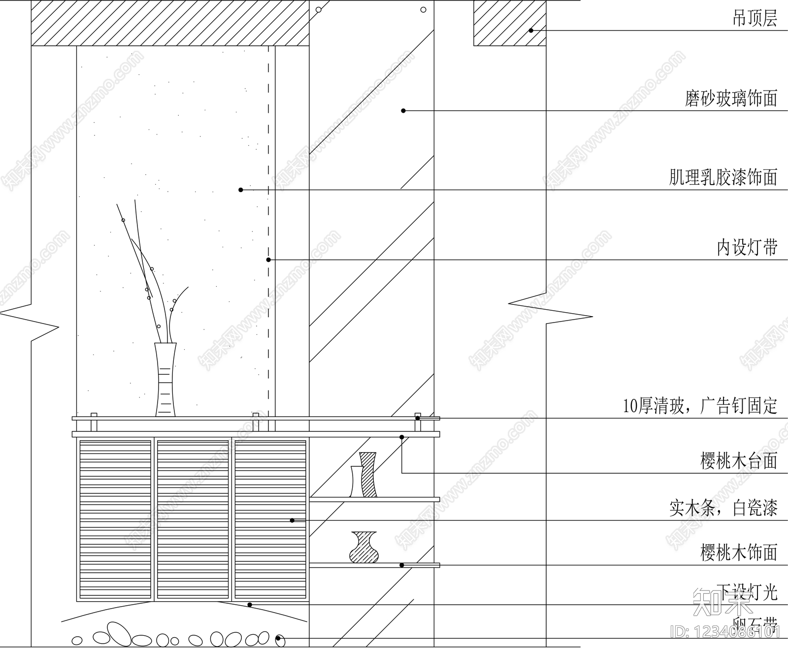 柜子cad施工图下载【ID:1234086101】