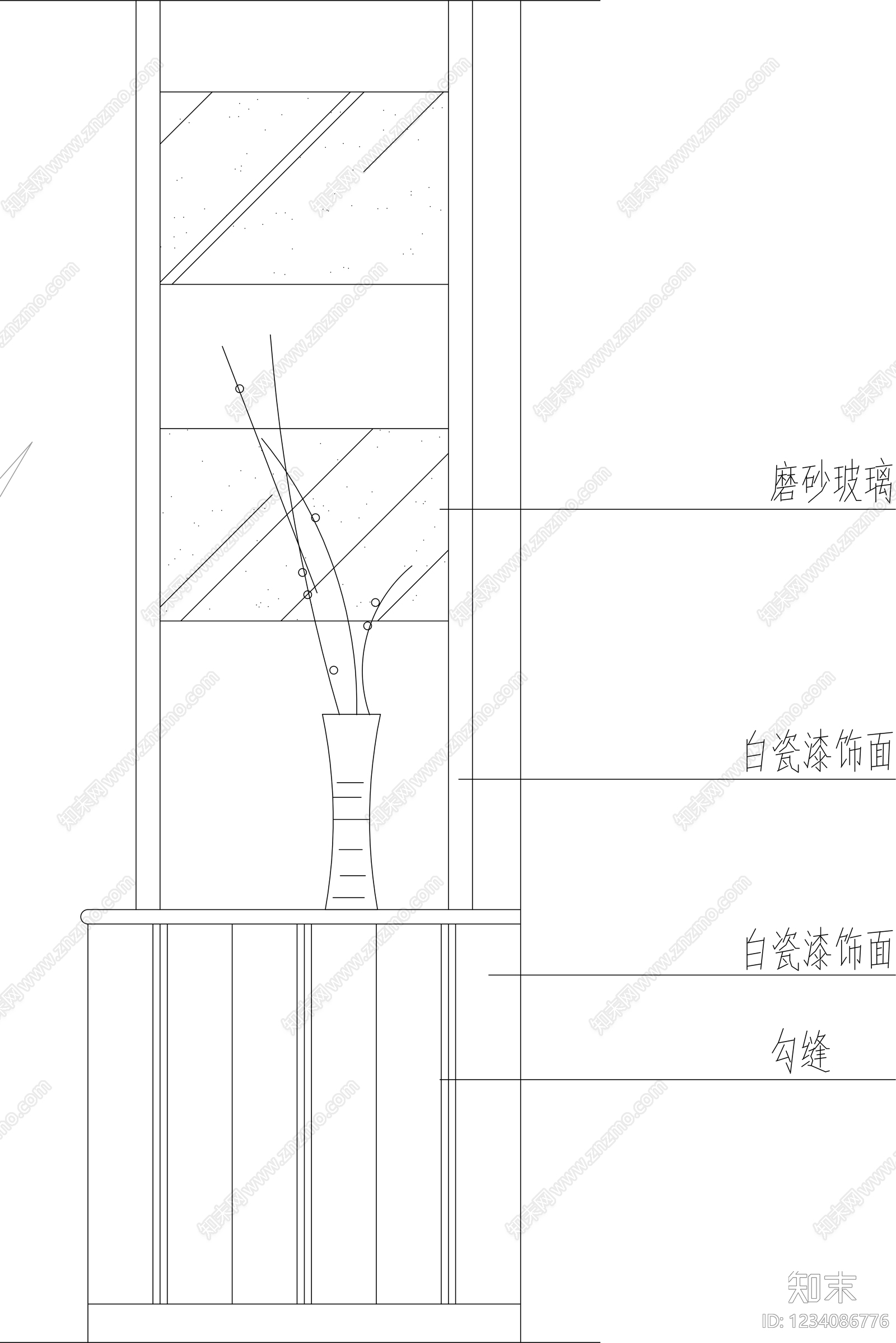 柜子cad施工图下载【ID:1234086776】