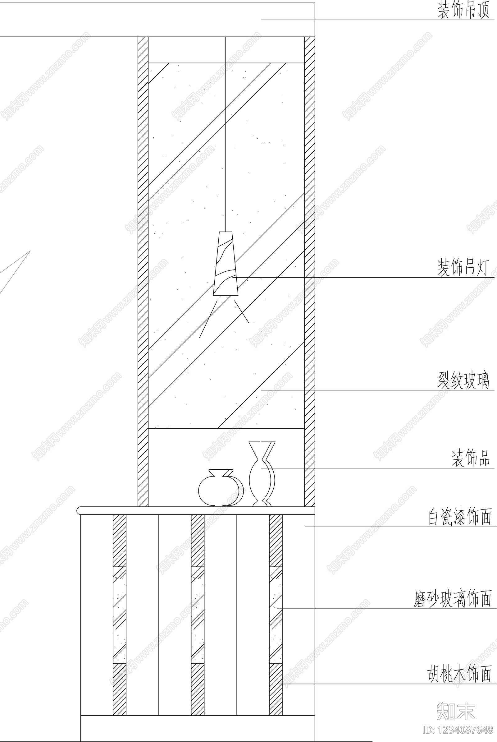 柜子cad施工图下载【ID:1234087648】