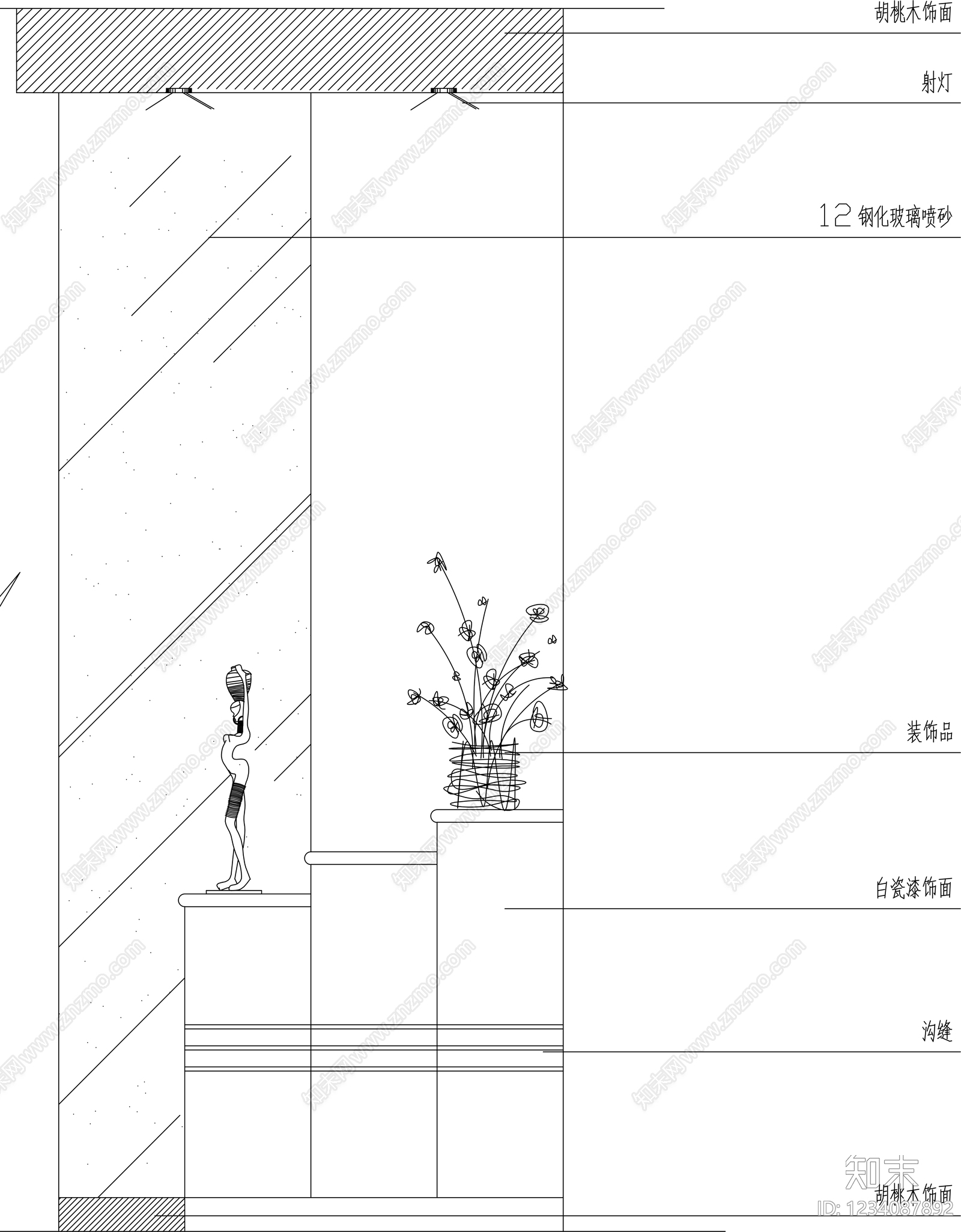 柜子cad施工图下载【ID:1234087892】