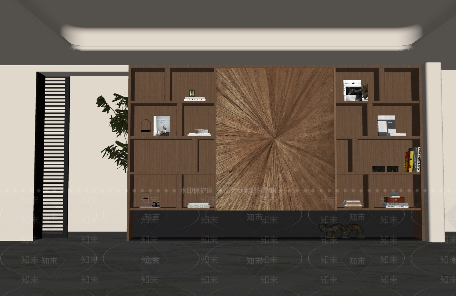 现代简约家居客厅3D模型下载【ID:1234089519】