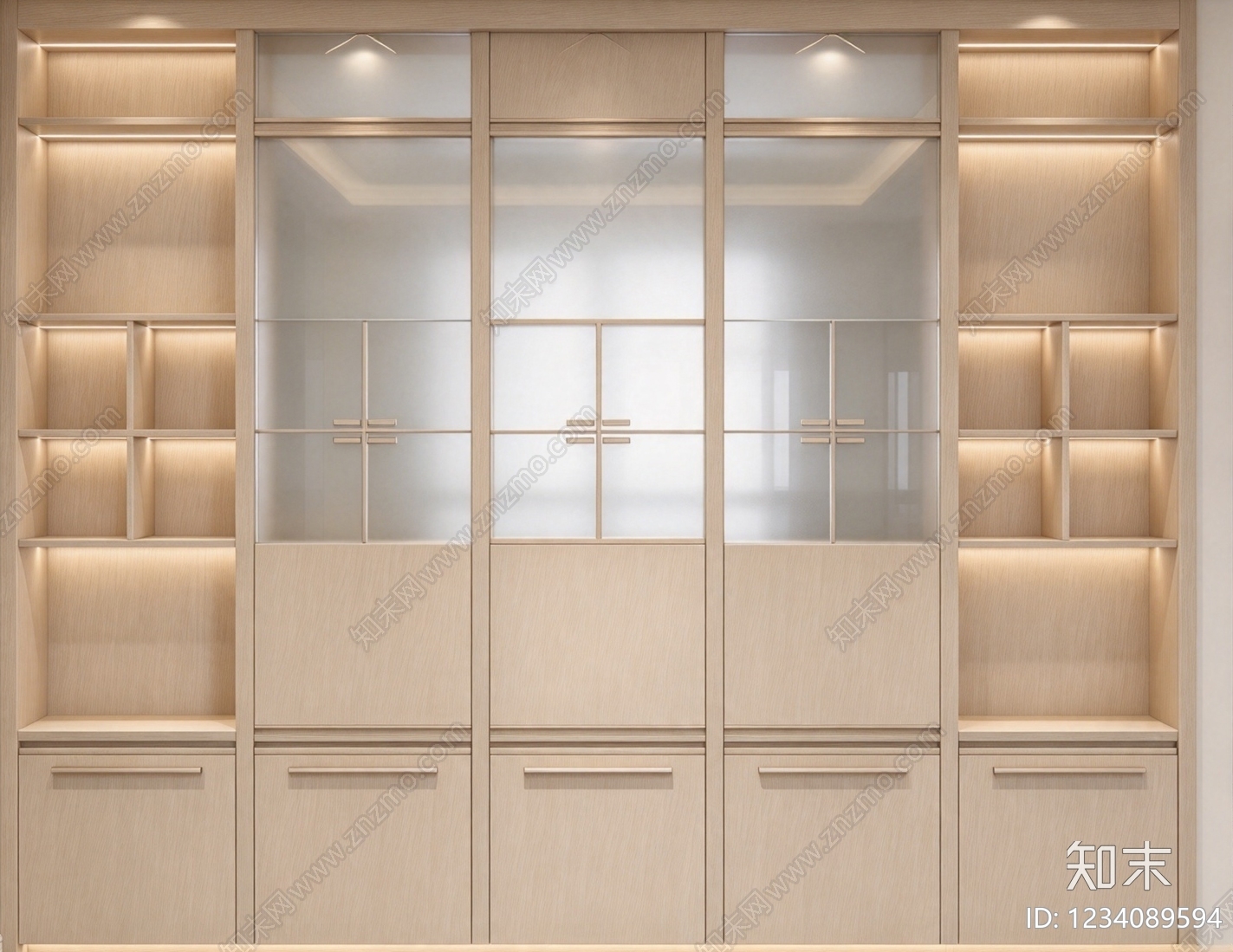 柜子cad施工图下载【ID:1234089594】