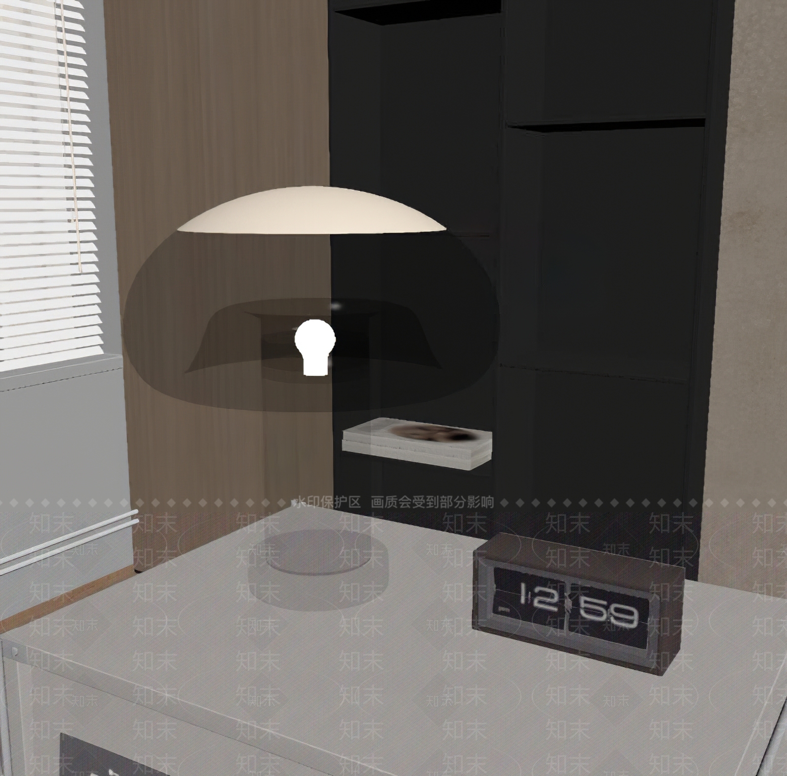 现代简约台灯3D模型下载【ID:1234091503】