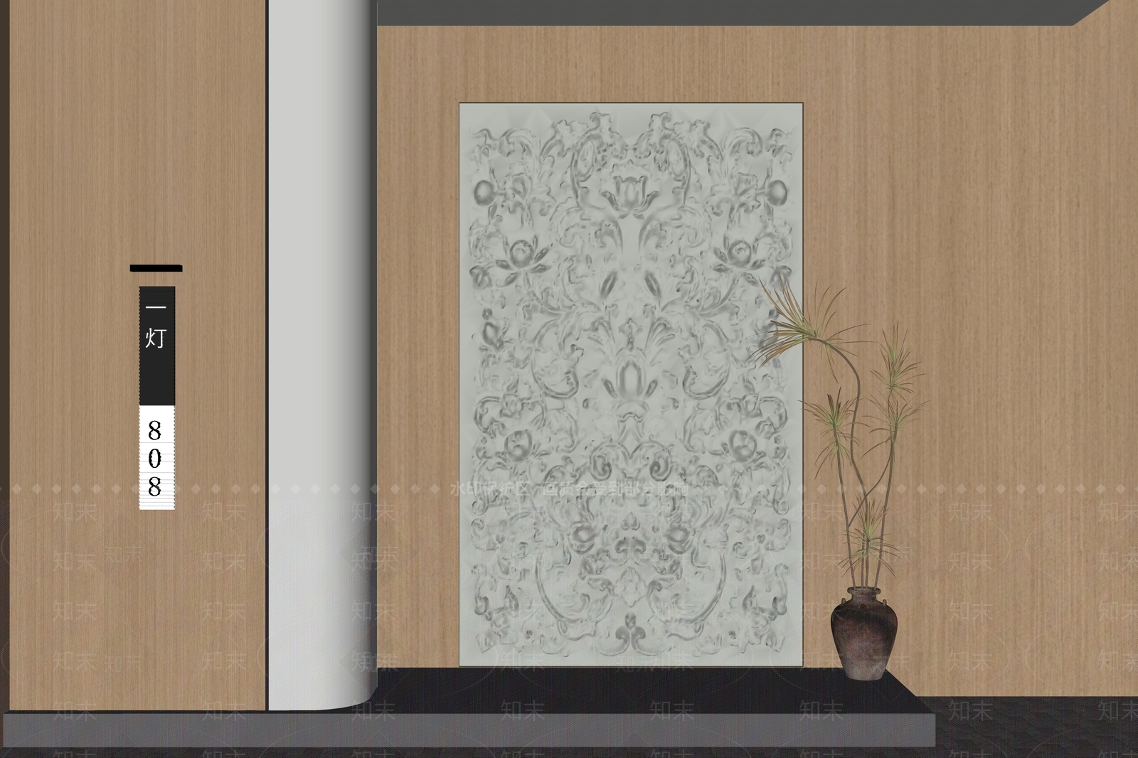 法式雕花3D模型下载【ID:1234095714】