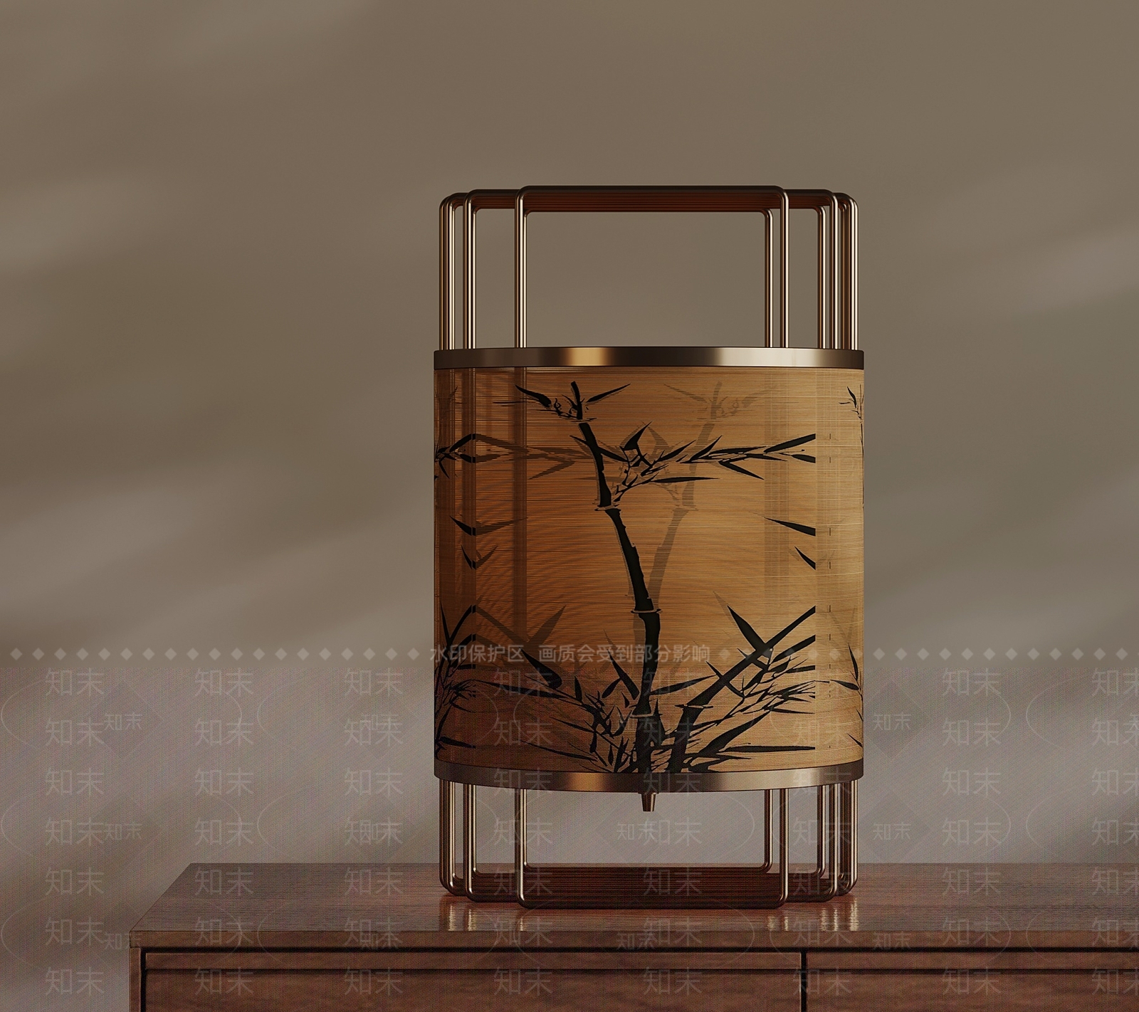 新中式台灯3D模型下载【ID:1234098112】