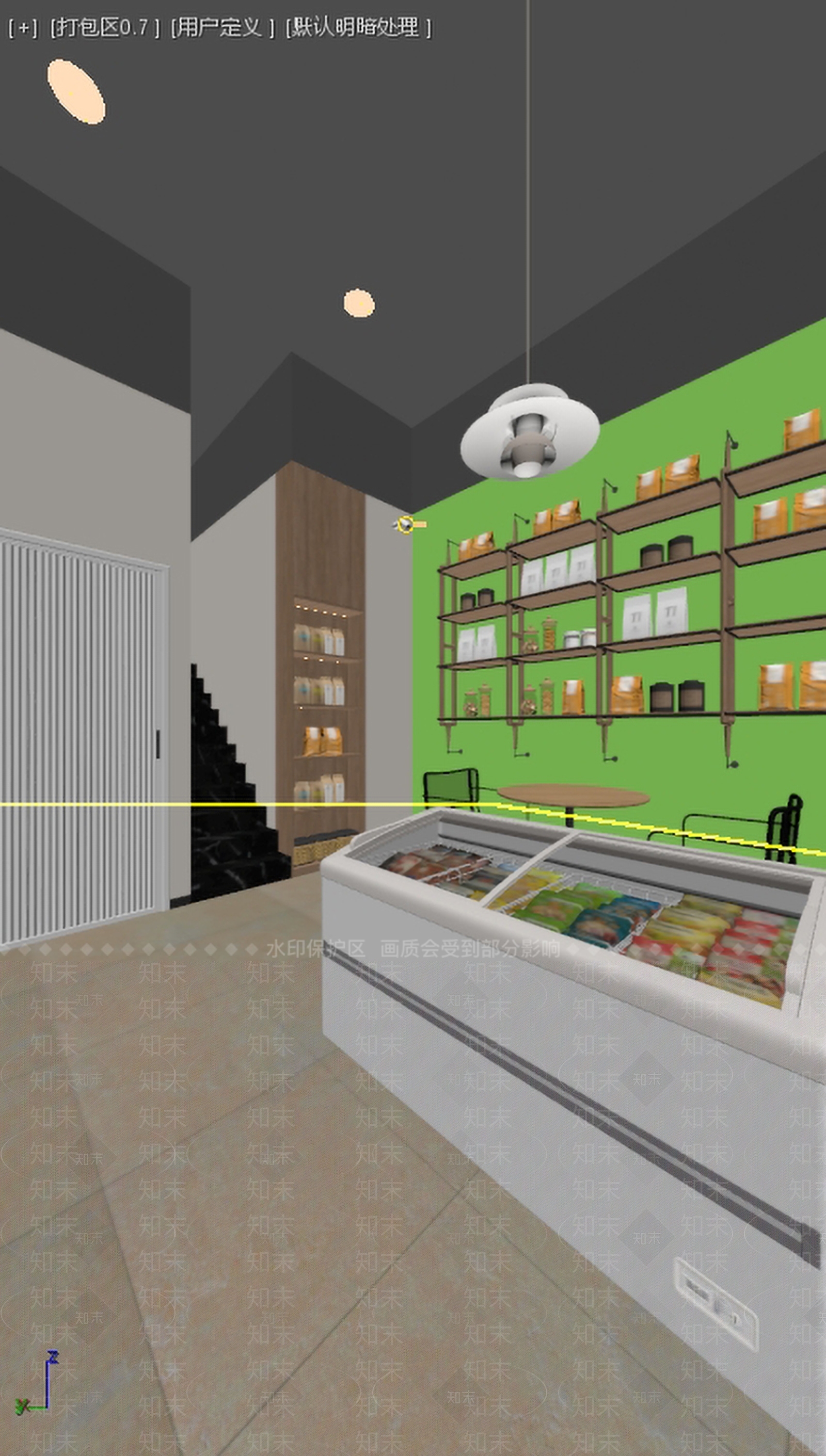 现代简约零食店3D模型下载【ID:1234100228】
