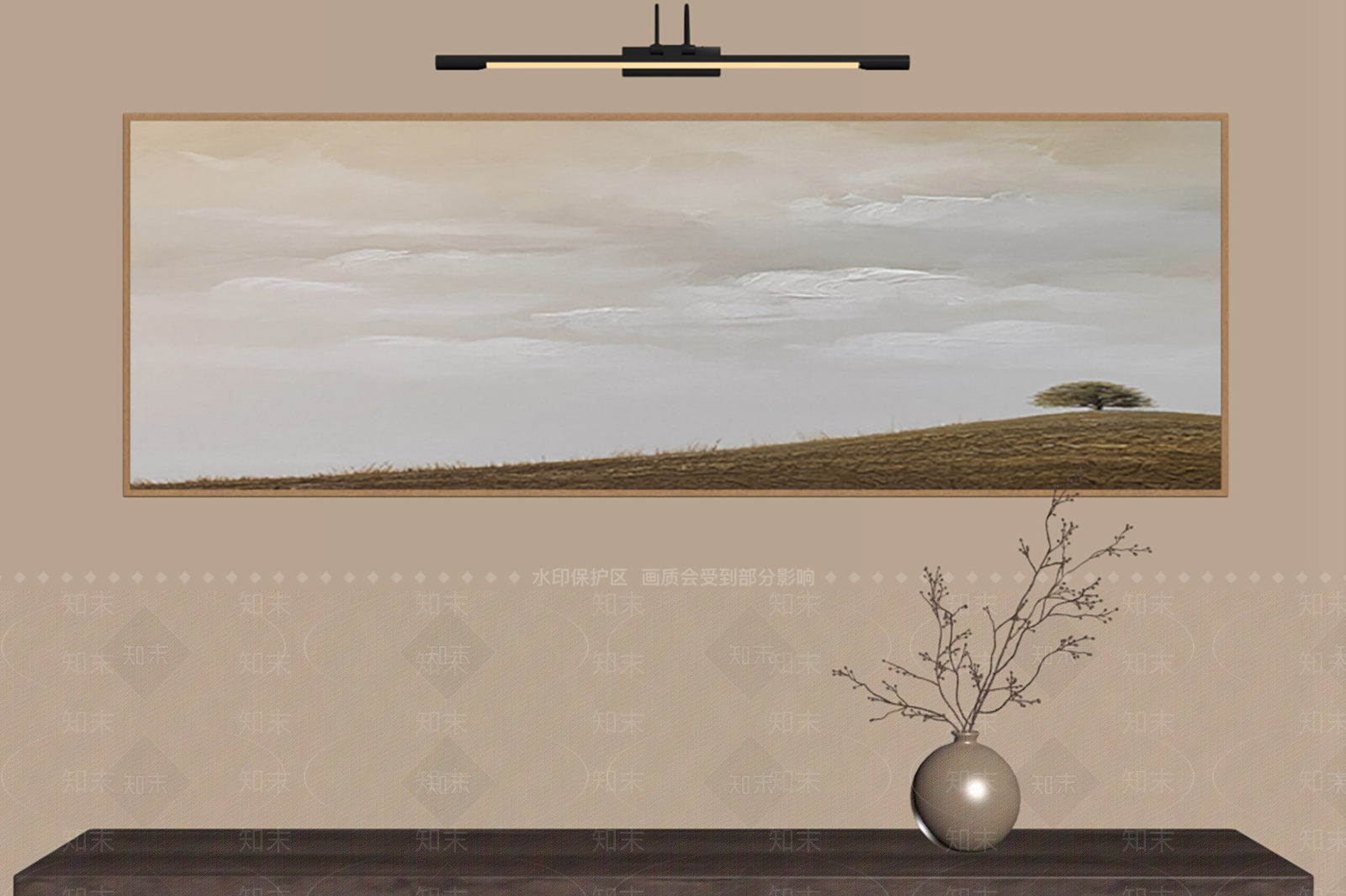 侘寂挂画3D模型下载【ID:1234103333】