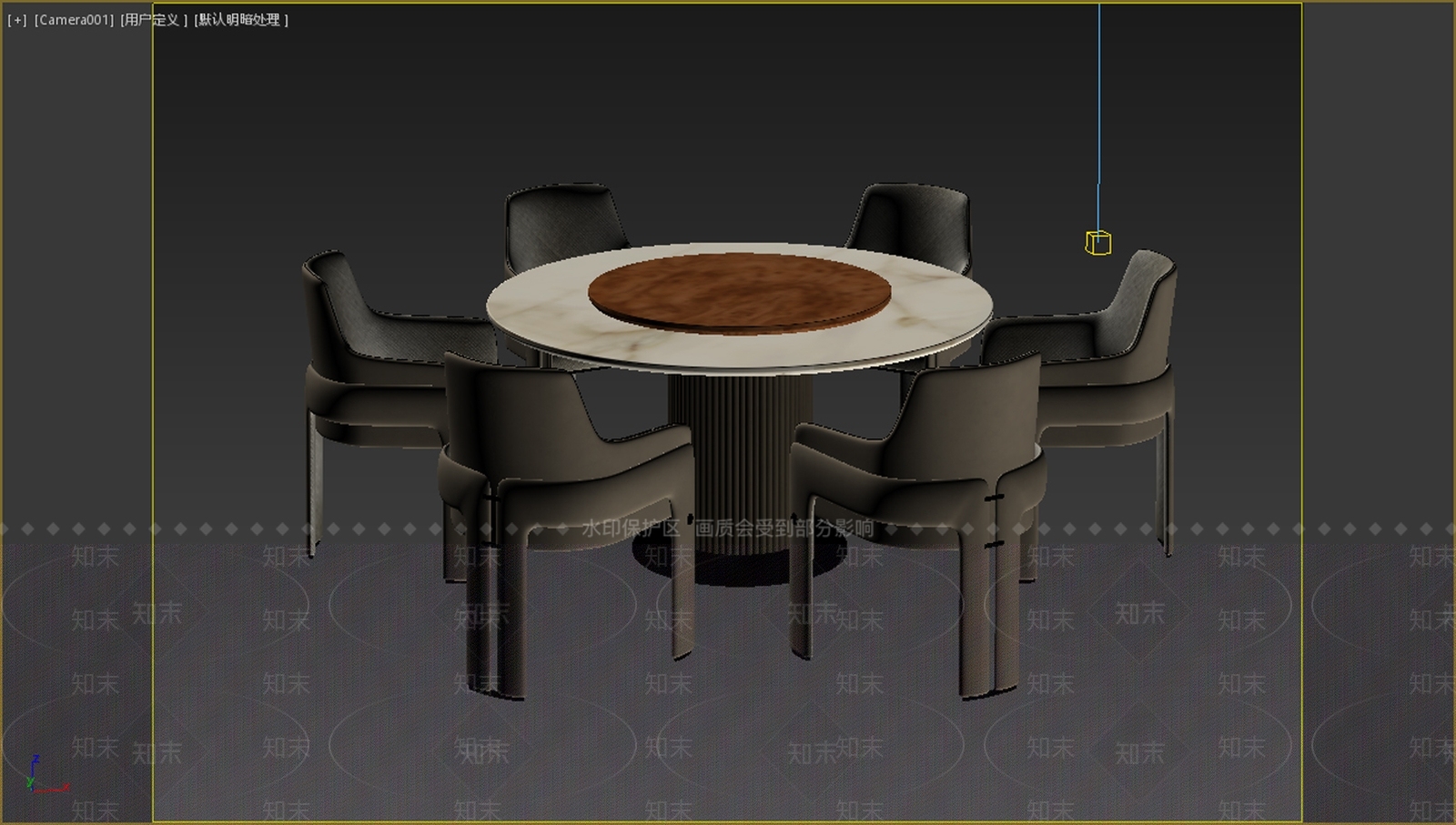 轻奢餐桌椅3D模型下载【ID:1234113057】