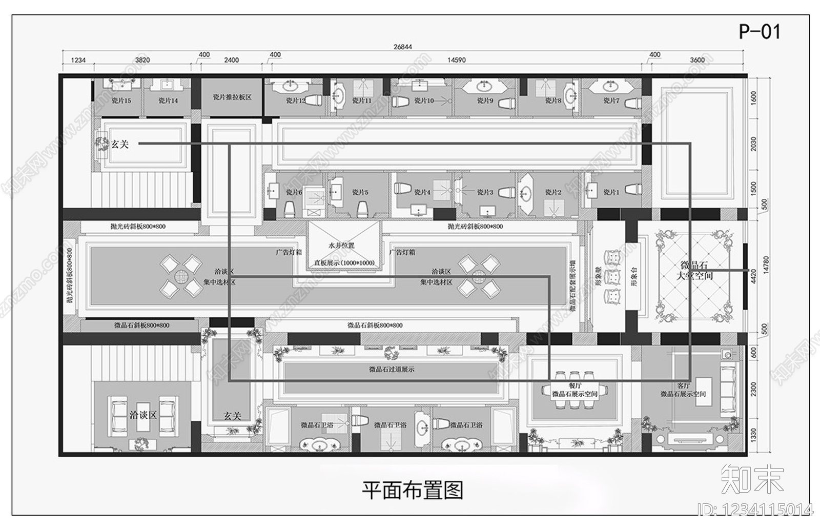 家具展厅CAD图纸