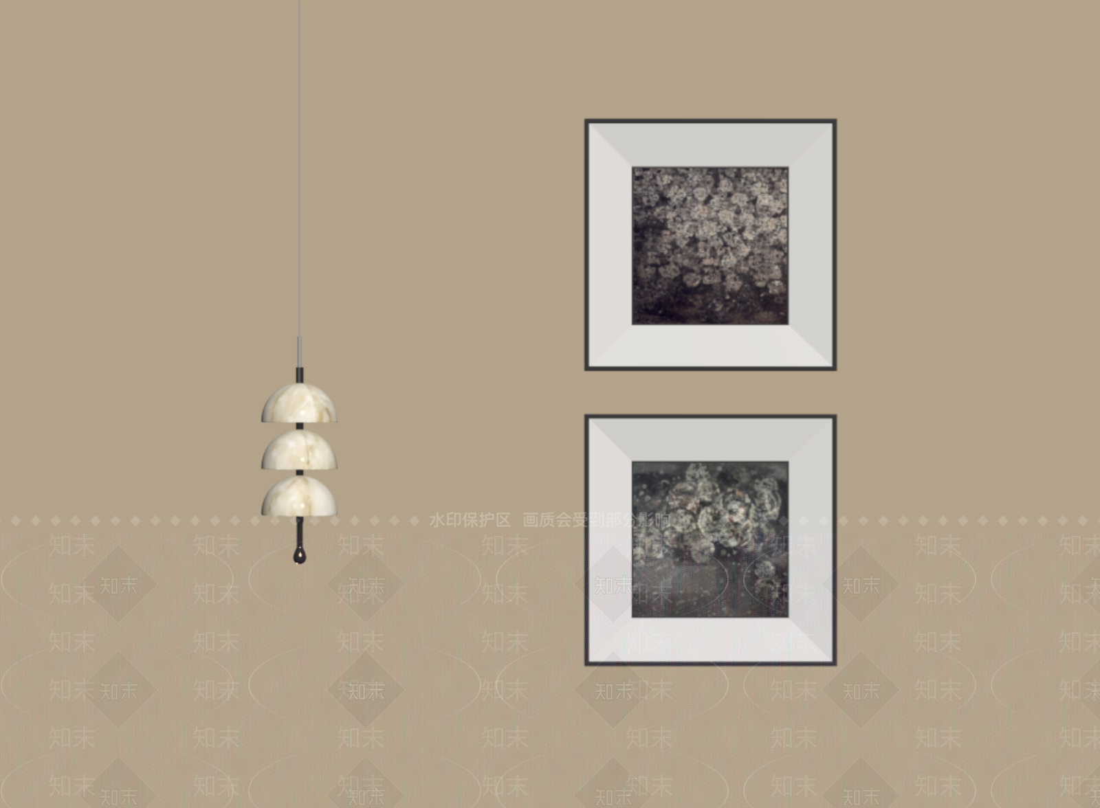 极简挂画3D模型下载【ID:1234120034】