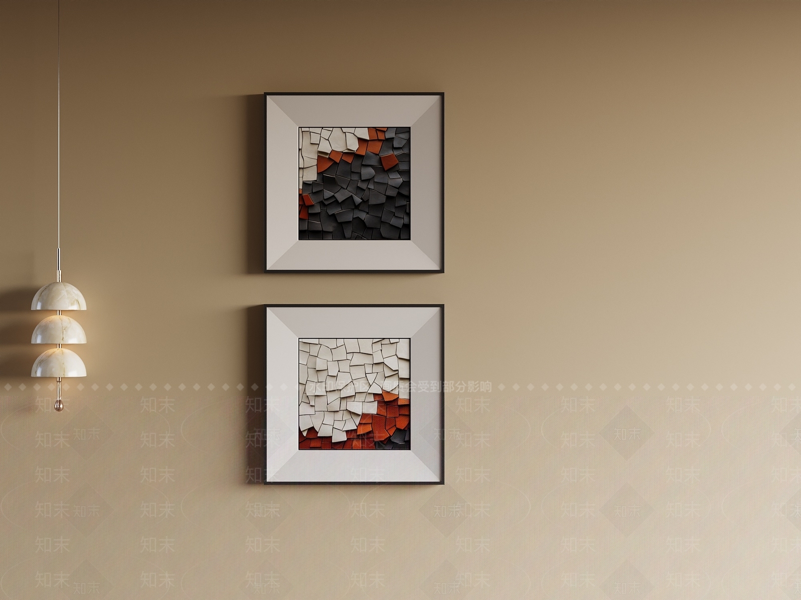 现代简约挂画SU模型下载【ID:1234120187】