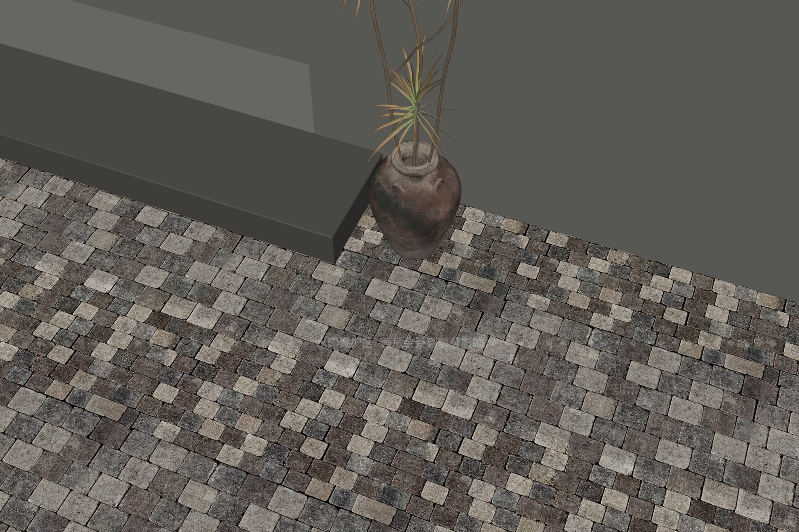 侘寂瓷砖展厅3D模型下载【ID:1234120468】