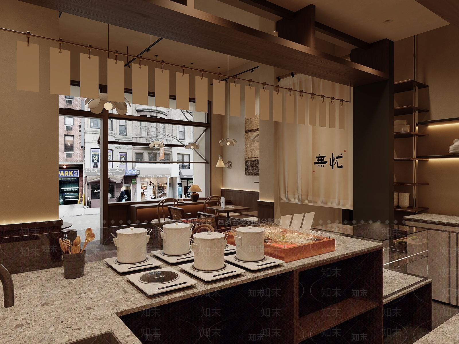 新中式甜品店3D模型下载【ID:1234123987】