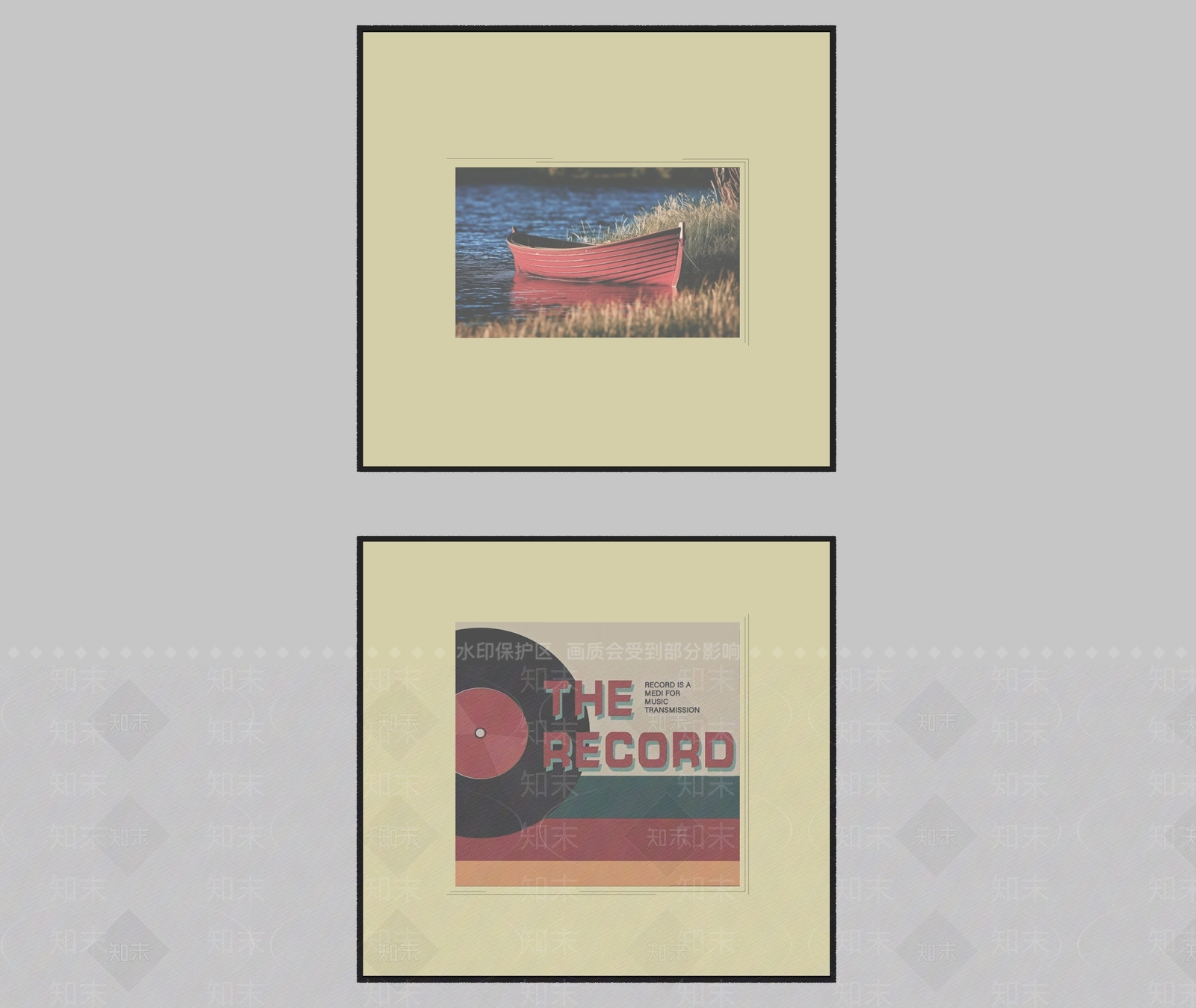 中古风挂画组合SU模型下载【ID:1234126930】