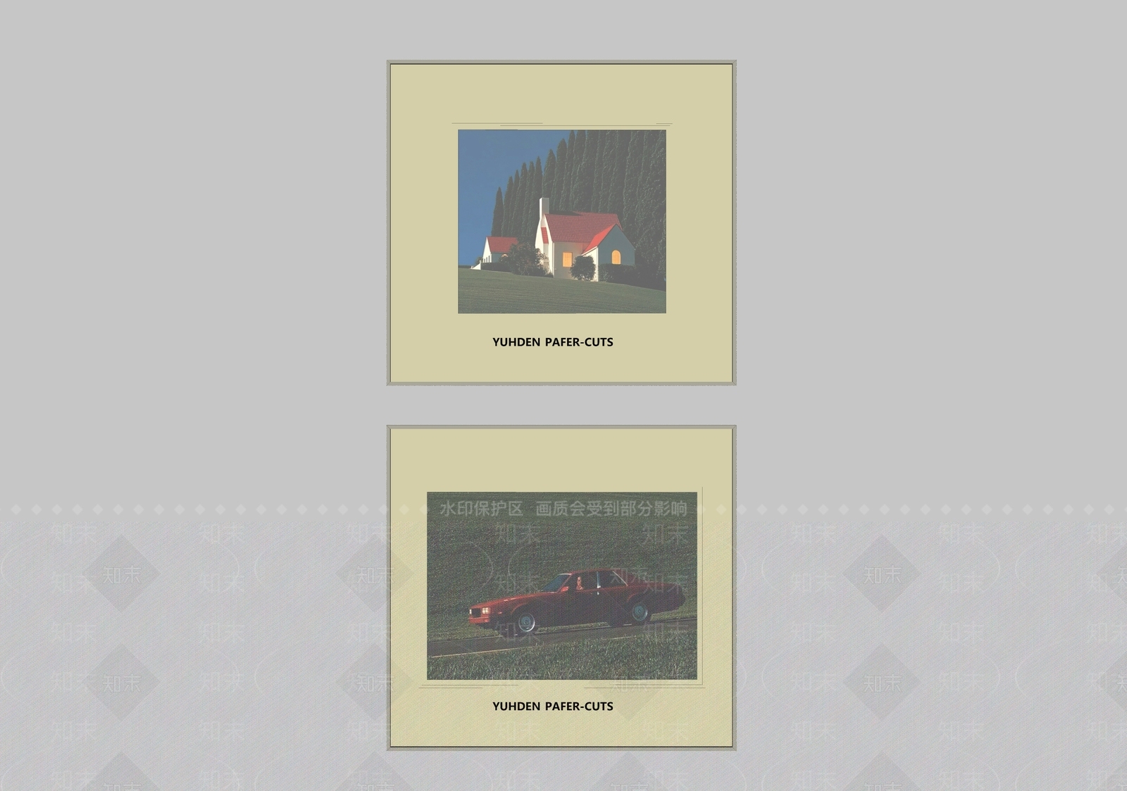 现代简约挂画组合SU模型下载【ID:1234127307】