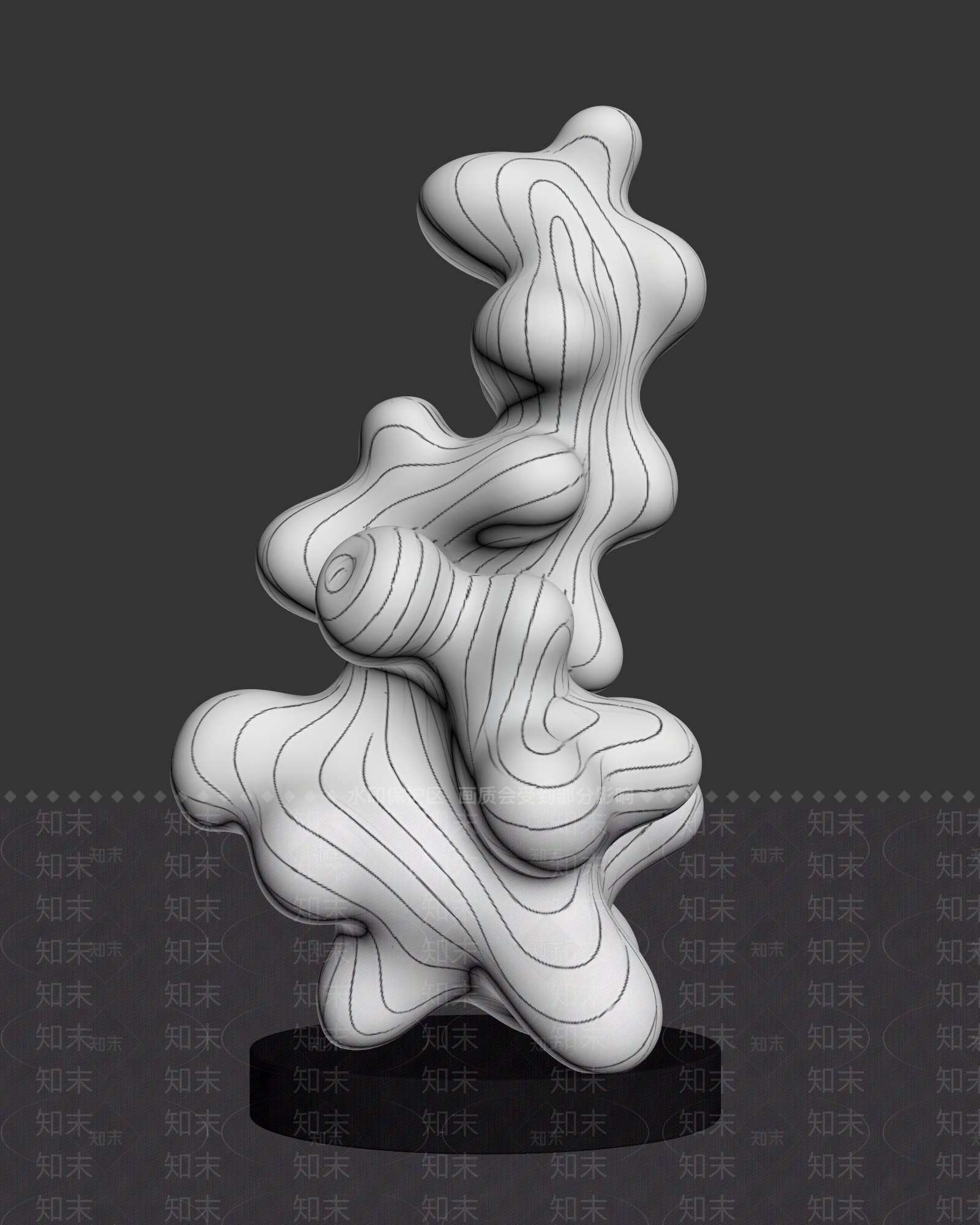 现代雕塑摆件3D模型下载【ID:1234128506】