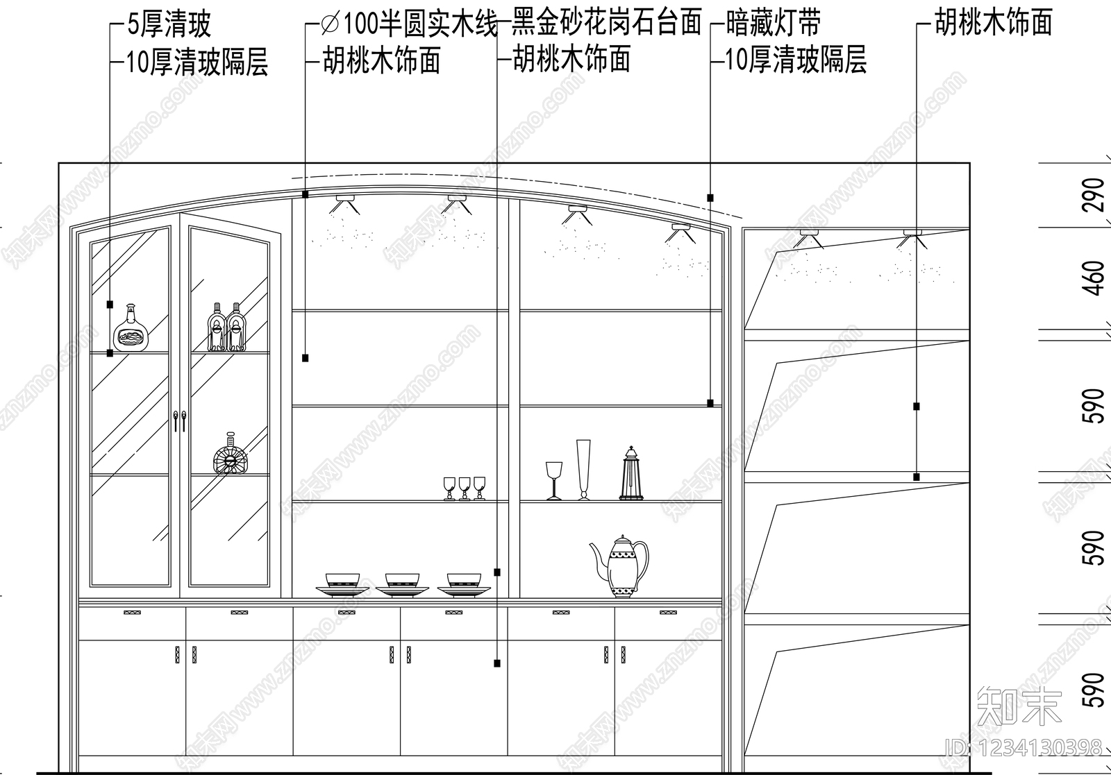 柜子cad施工图下载【ID:1234130398】